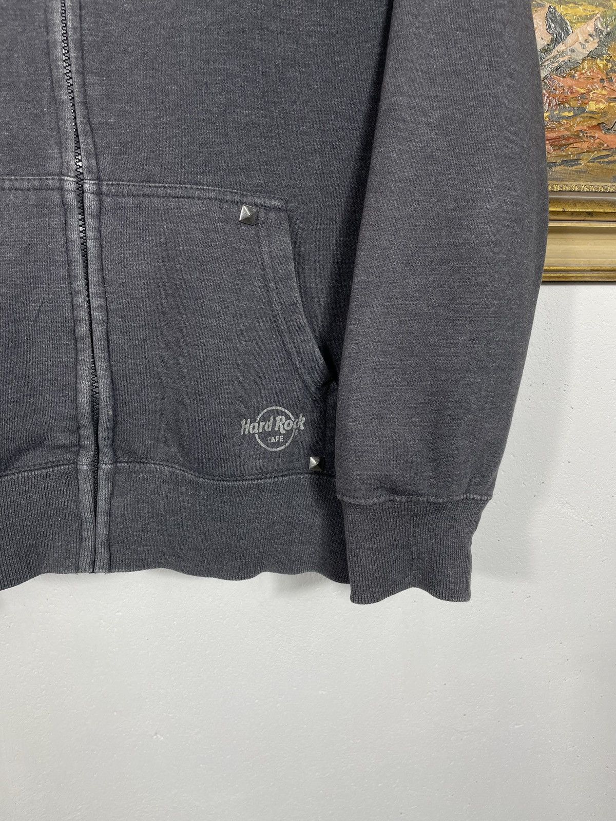 Hard Rock Cafe × Vintage Hard Rock Vintage Y2k Zip Hoodie Sweatshirt Cyber Grunge Size US S / EU 44-46 / 1 - 6 Thumbnail