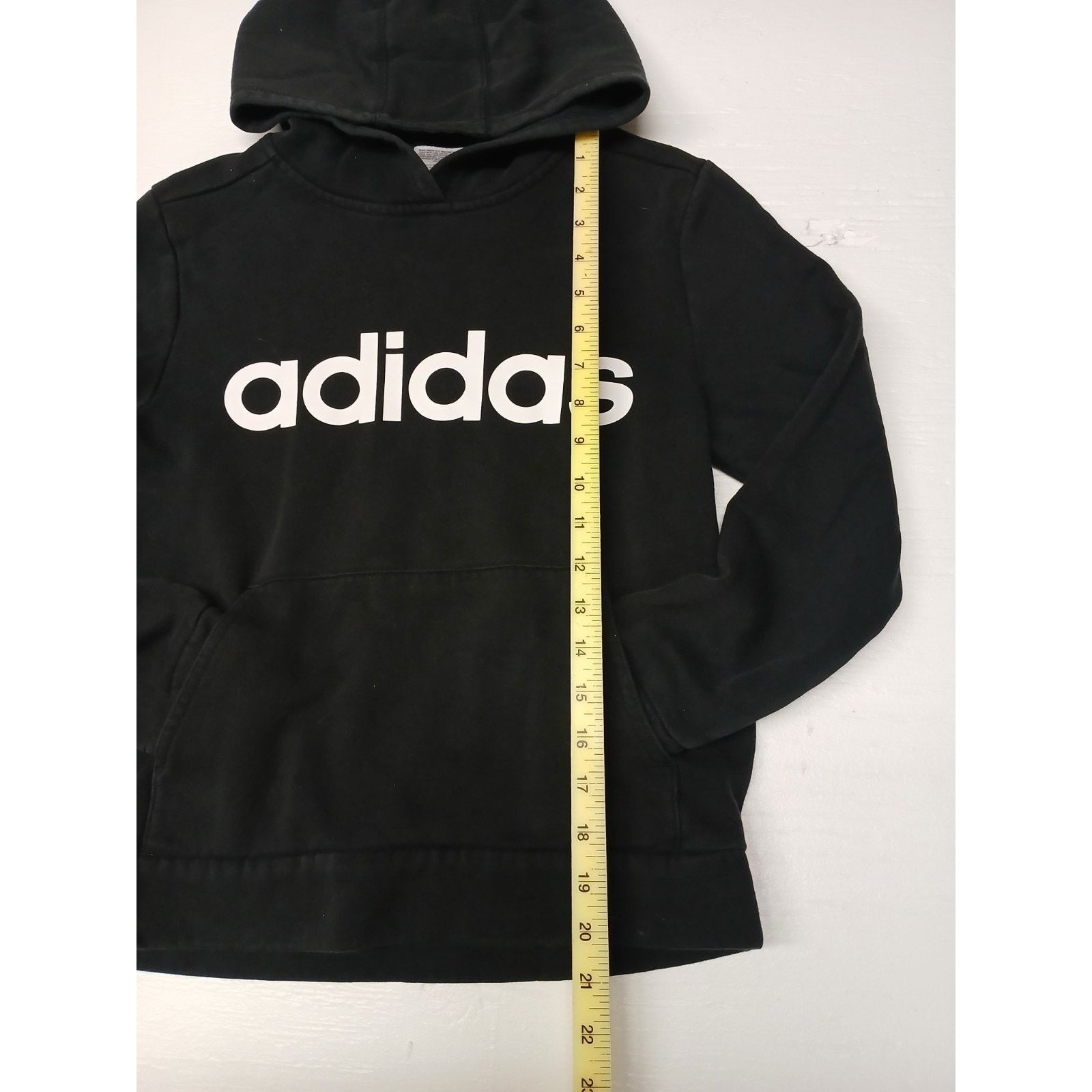 Adidas Adidas Black (Medium) Youth Sportswear Pullover Hoodie Size US M / EU 48-50 / 2 - 2 Thumbnail