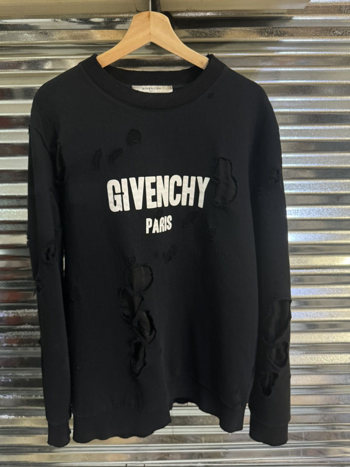 Givenchy Givenchy Distressed Sweater Grailed