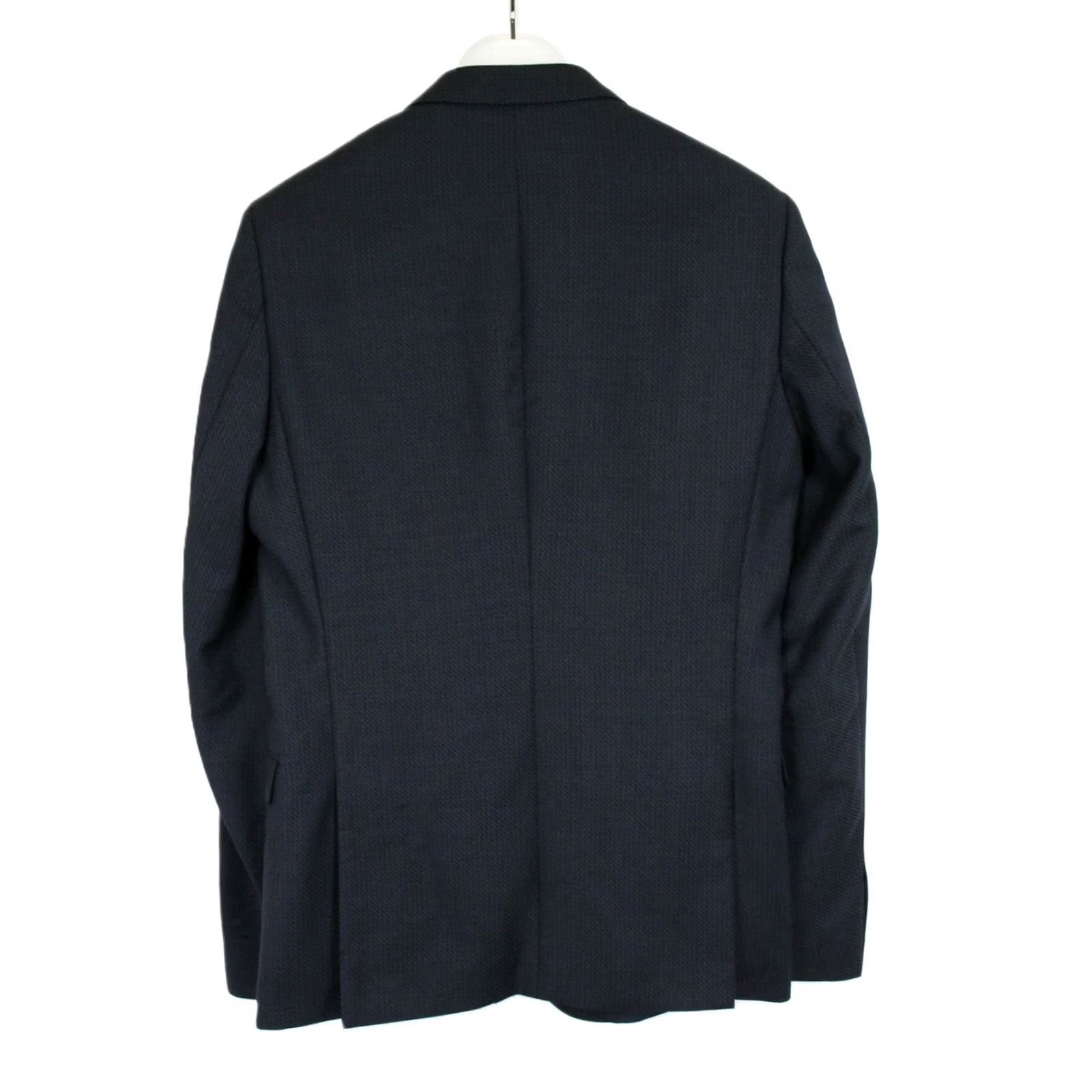 Hugo Boss HUGO BOSS Blazer Arti/Hesten182 Extra Slim Soft Constructed Wool Blue Notch Lapel 2 Buttons Men US 40L Wool Blazer Size 40R - 2 Thumbnail