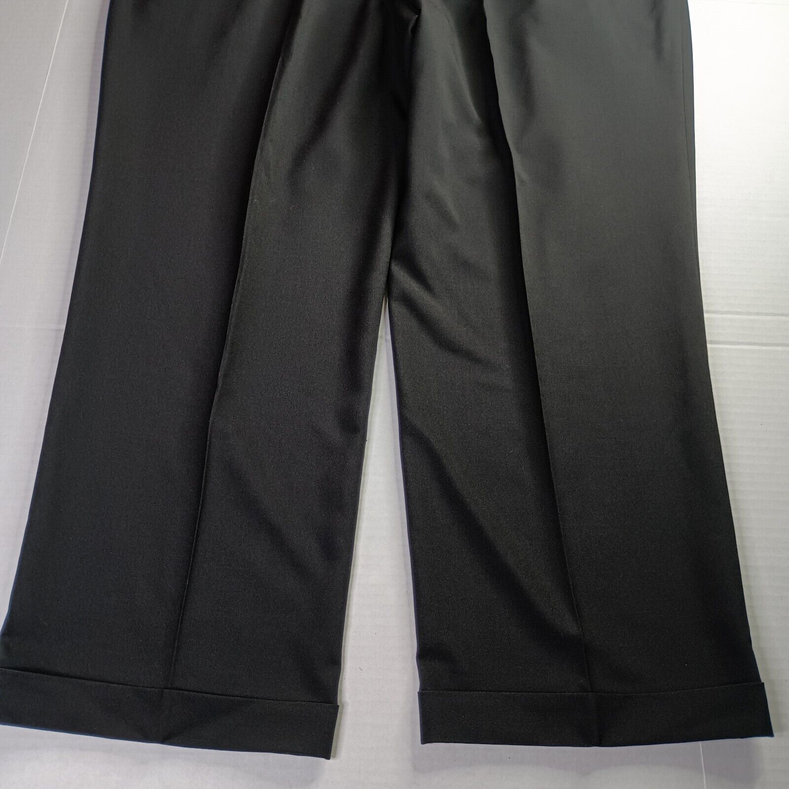 Van Heusen Van Heusen Dress Pants Men's 46x30 Black Double Pleated Size US 44 / EU 60 - 6 Thumbnail