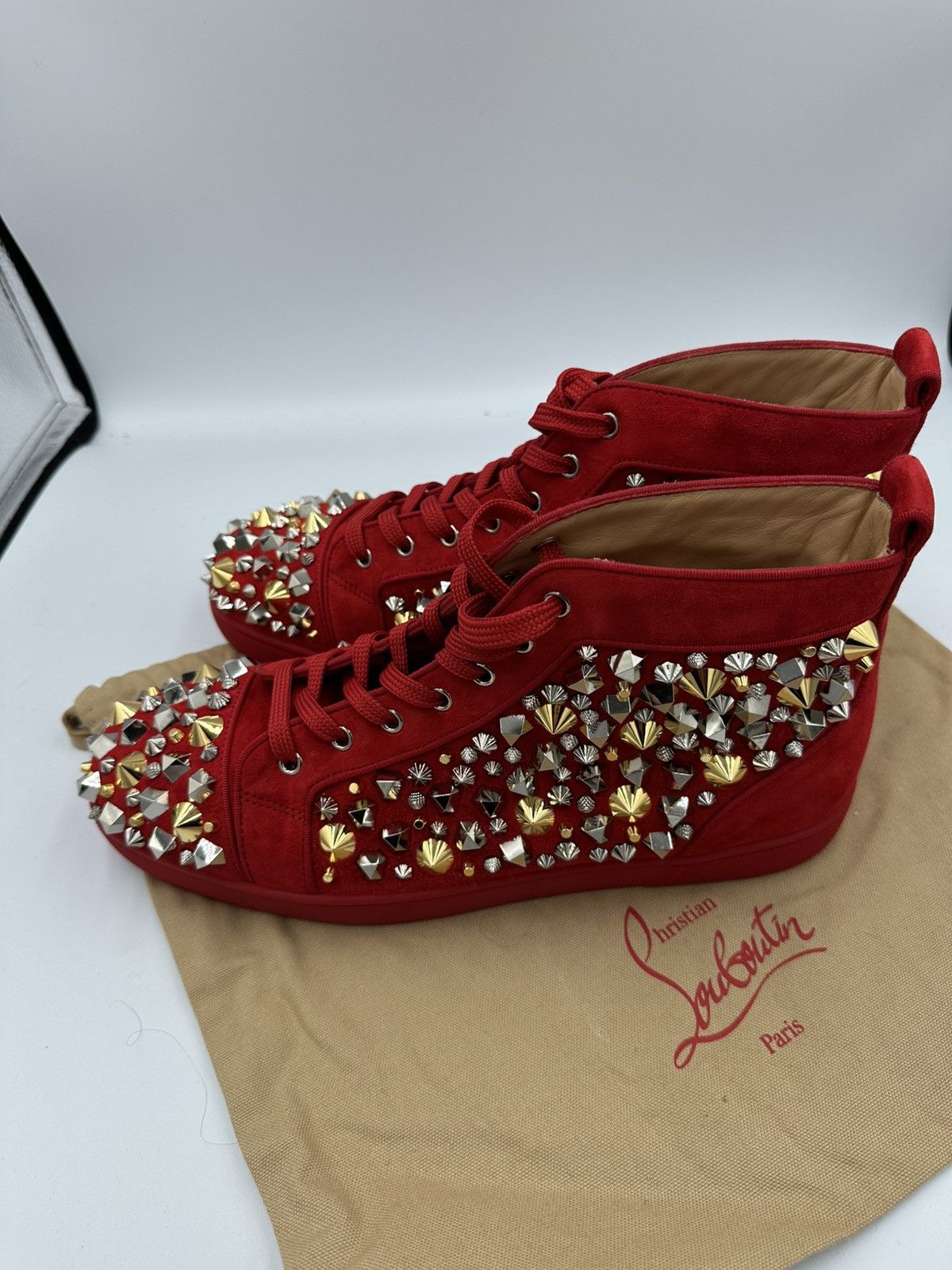 Christian Louboutin Christian Louboutin Red Spikes Size US 12.5 / EU 45-46 - 6 Thumbnail