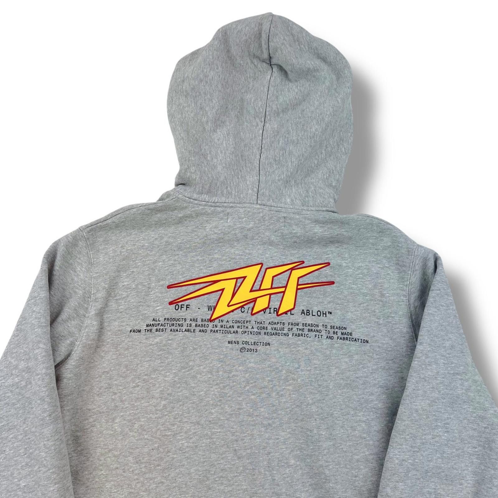 Off-White Off-White Thunder Grey Hoodie Size US L / EU 52-54 / 3 - 3 Thumbnail