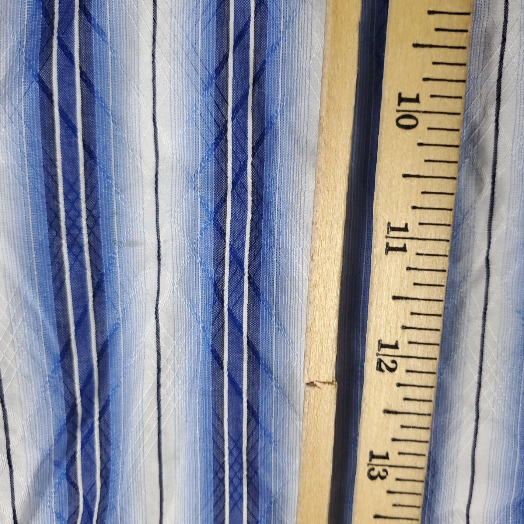 BUGATCHI Bugatchi Uomo Button-Up Shirt Mens Medium Blue Striped Long Sleeve Size US M / EU 48-50 / 2 - 6 Thumbnail
