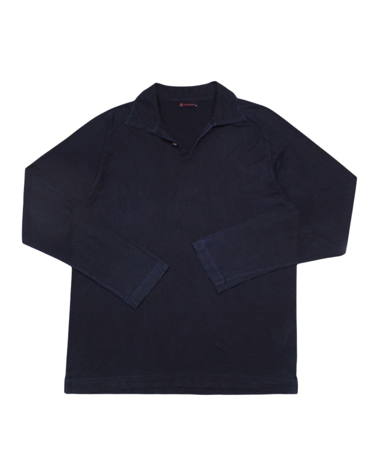 45rpm 2000S 45RPM NATURAL INDIGO OPEN COLLAR LONG SLEEVE SHIRT Size US XL / EU 56 / 4 - 1 Thumbnail