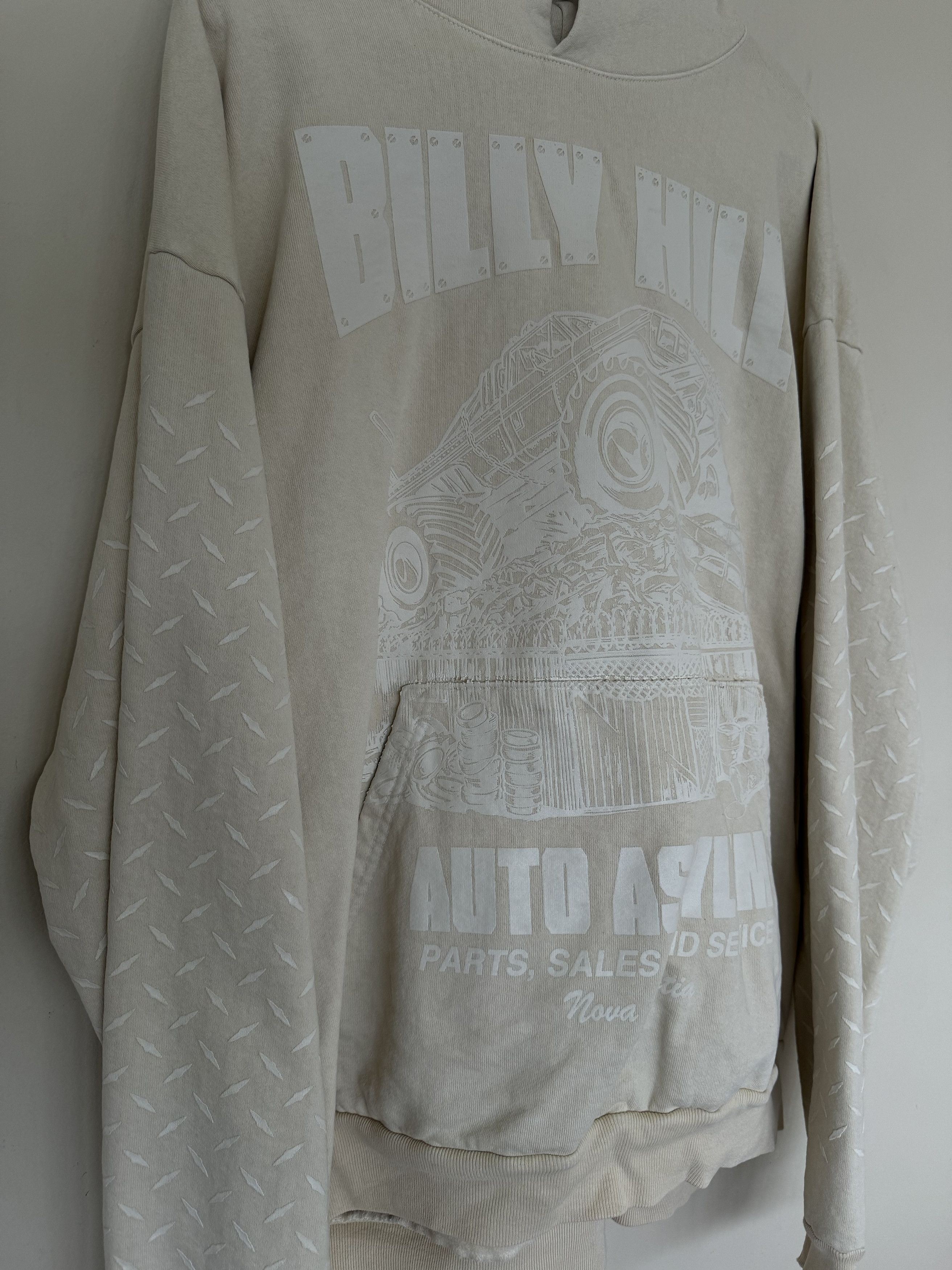 Billy Hill Billy Hill Auto Asylum Beige Hoodie Size US XXL / EU 58 / 5 - 4 Thumbnail