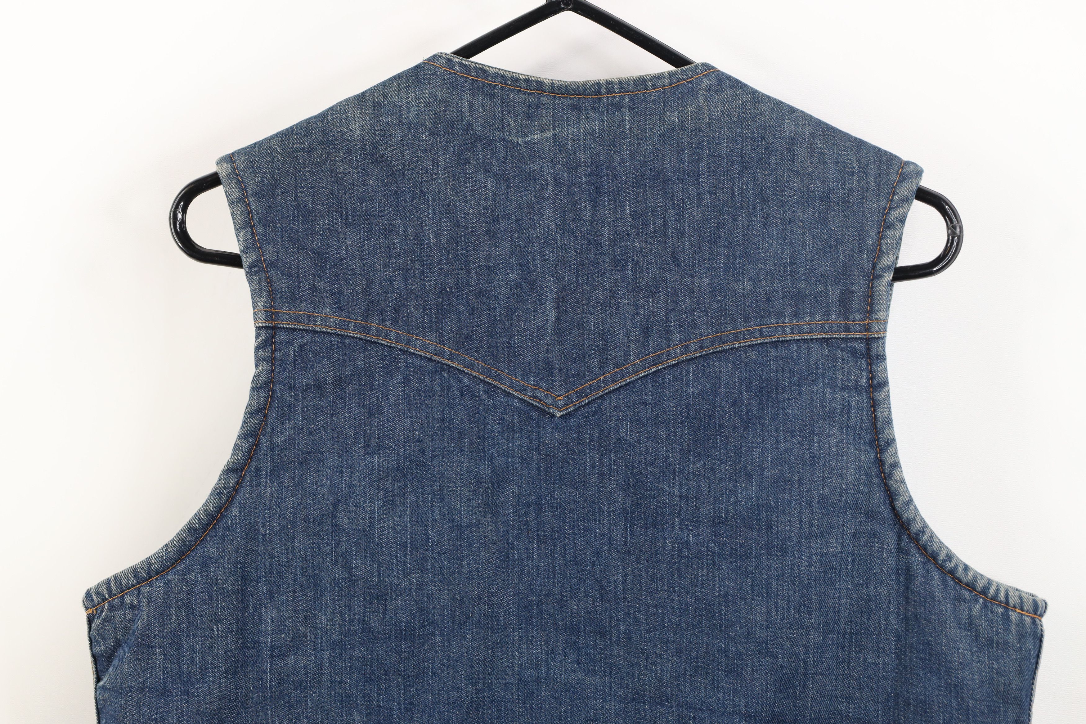 Lee Vintage 60s 70s Lee Storm Rider Lined Denim Vest Jacket USA Size US M / EU 48-50 / 2 - 14 Thumbnail