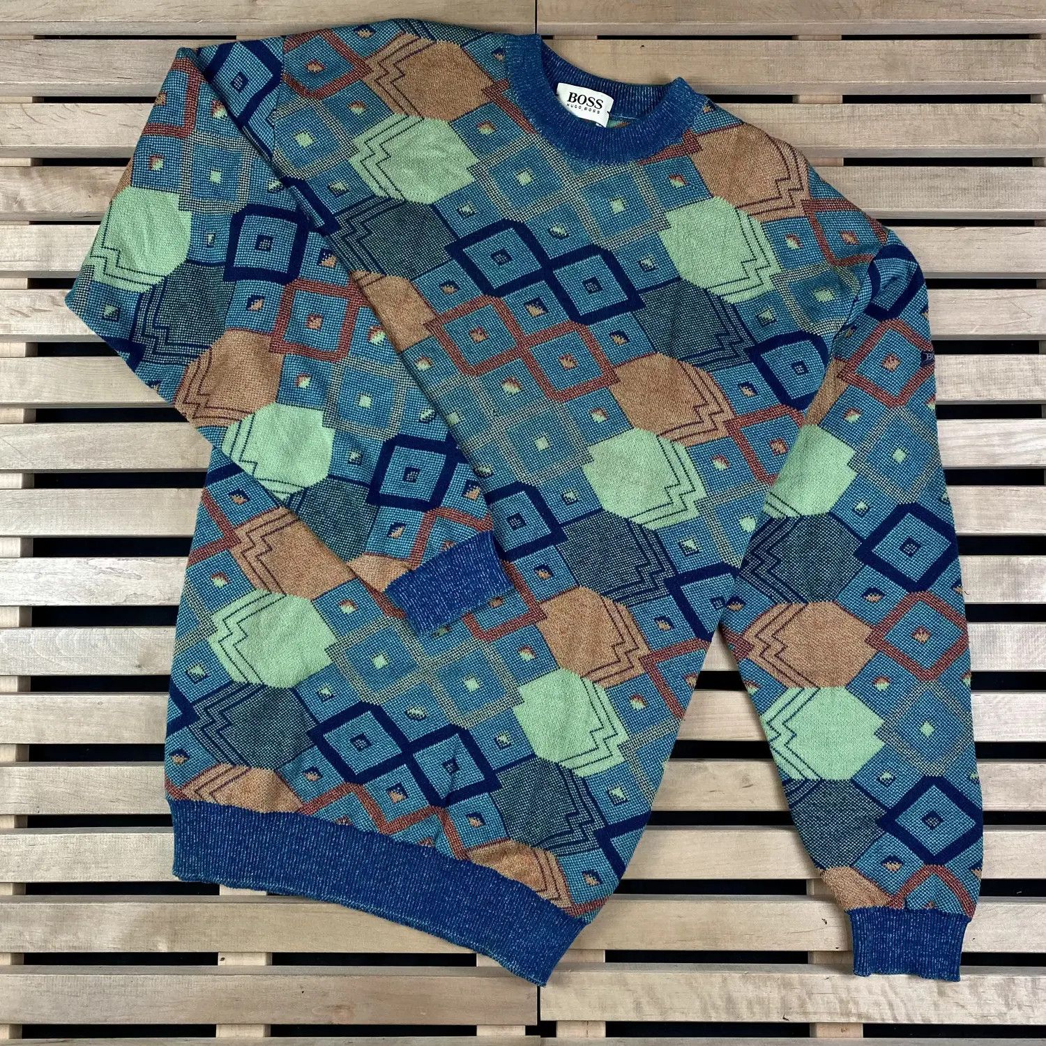 Hugo Boss Mens Sweater Sweatshirt Hugo Boss Vintage Size 48 Size US M / EU 48-50 / 2 - 1 Thumbnail