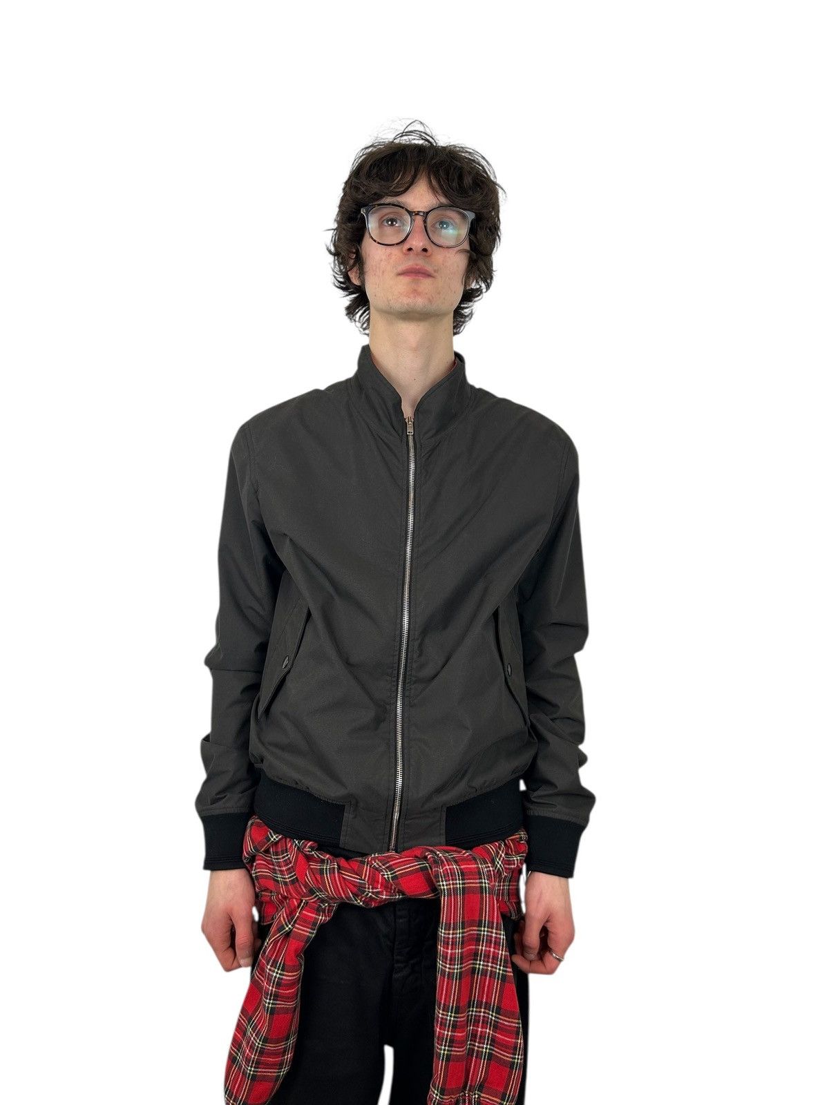 Y/Project 2018AW Runway Y/Project Tartan Tie Bomber Jacket (L) Size US L / EU 52-54 / 3 - 2 Thumbnail