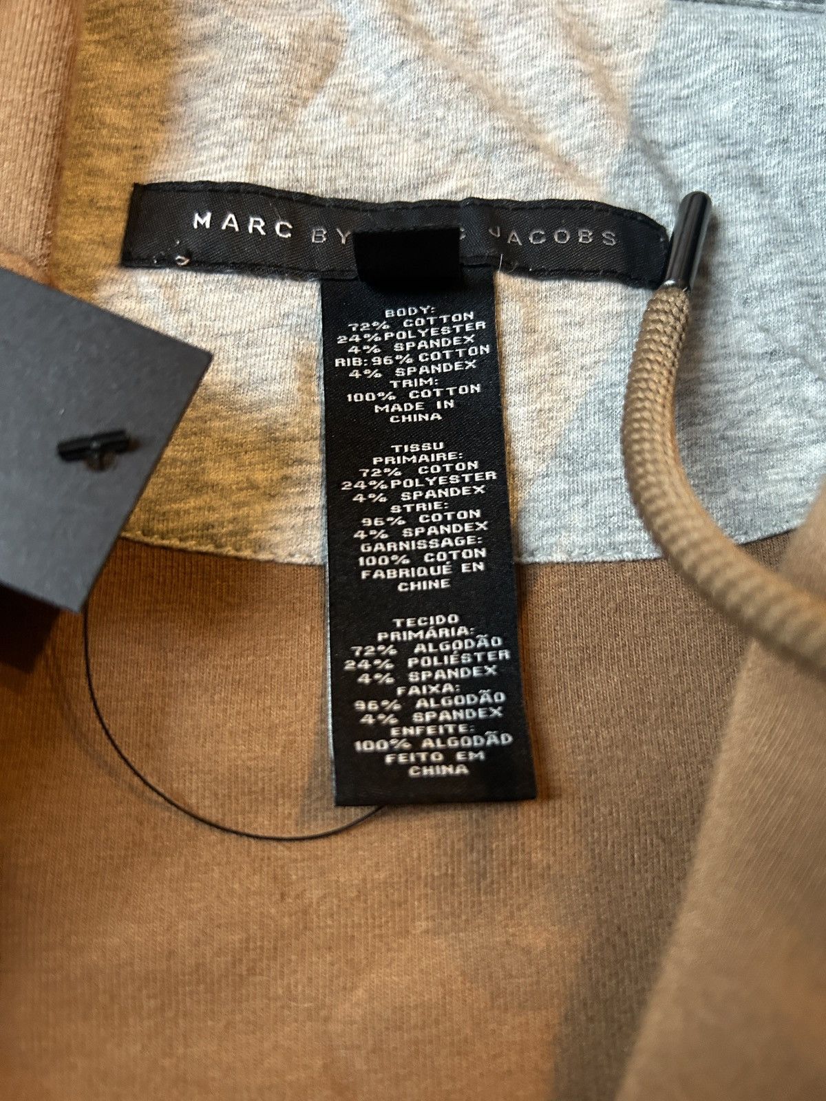 Marc by Marc Jacobs Marc by Marc Jacobs Camel Zip-Up Hoodie Sweatshirt Size US L / EU 52-54 / 3 - 4 Thumbnail