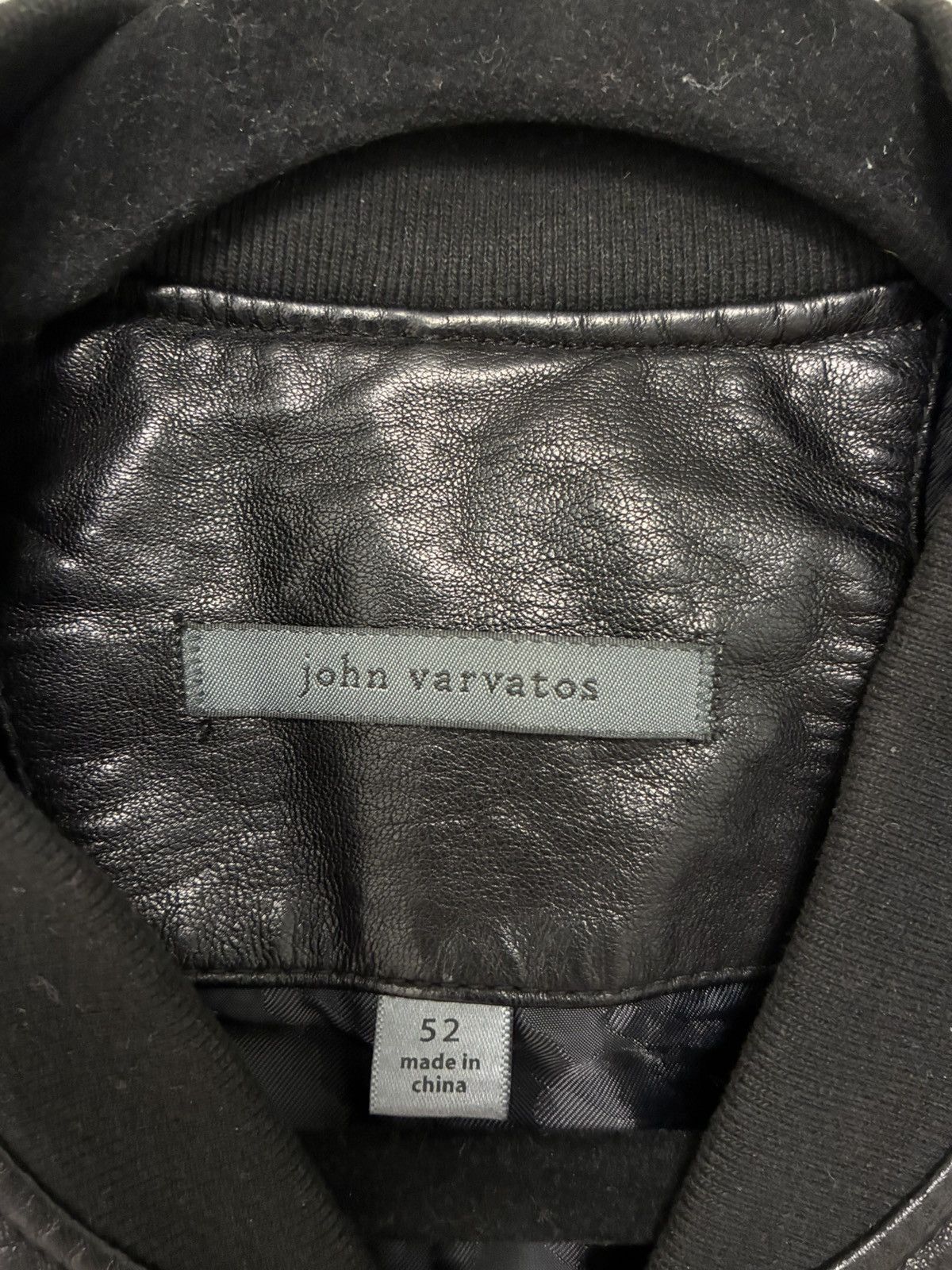John Varvatos Leather bomber jacket EU 52 USA 42 Size US L / EU 52-54 / 3 - 6 Thumbnail