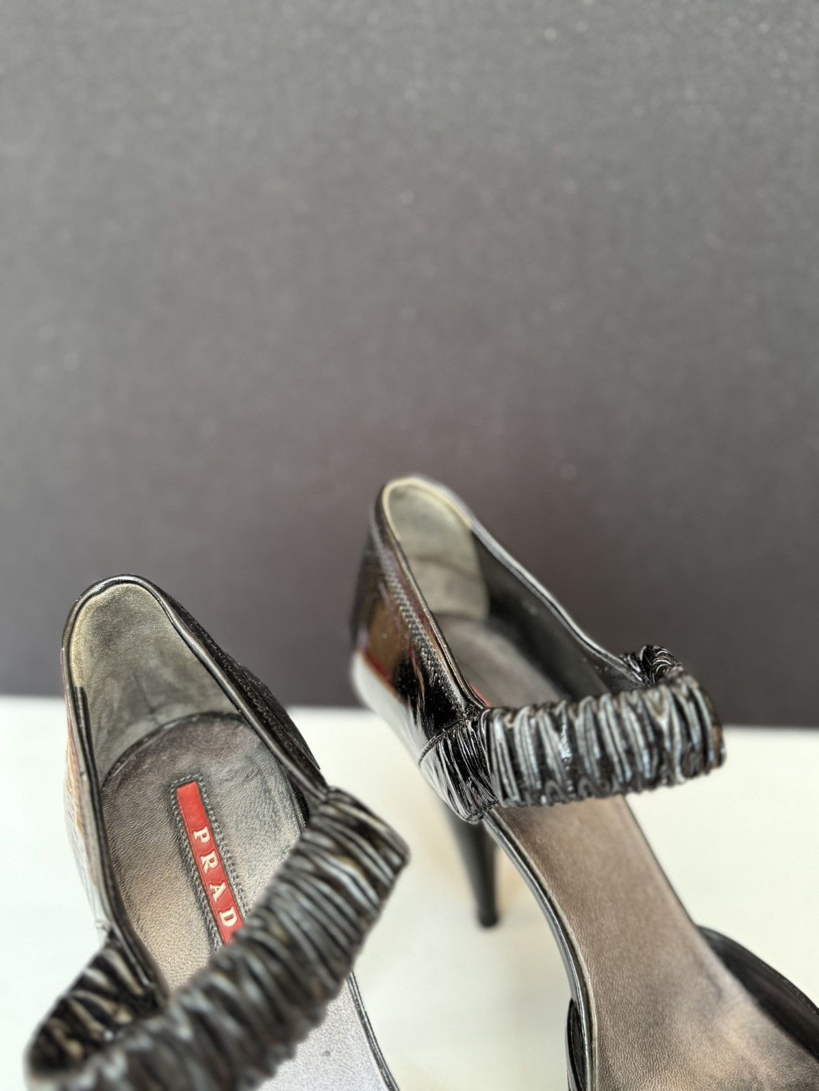Prada Prada Black Patent Leather Heels Sizes 39 Size US 9 / IT 39 - 7 Thumbnail