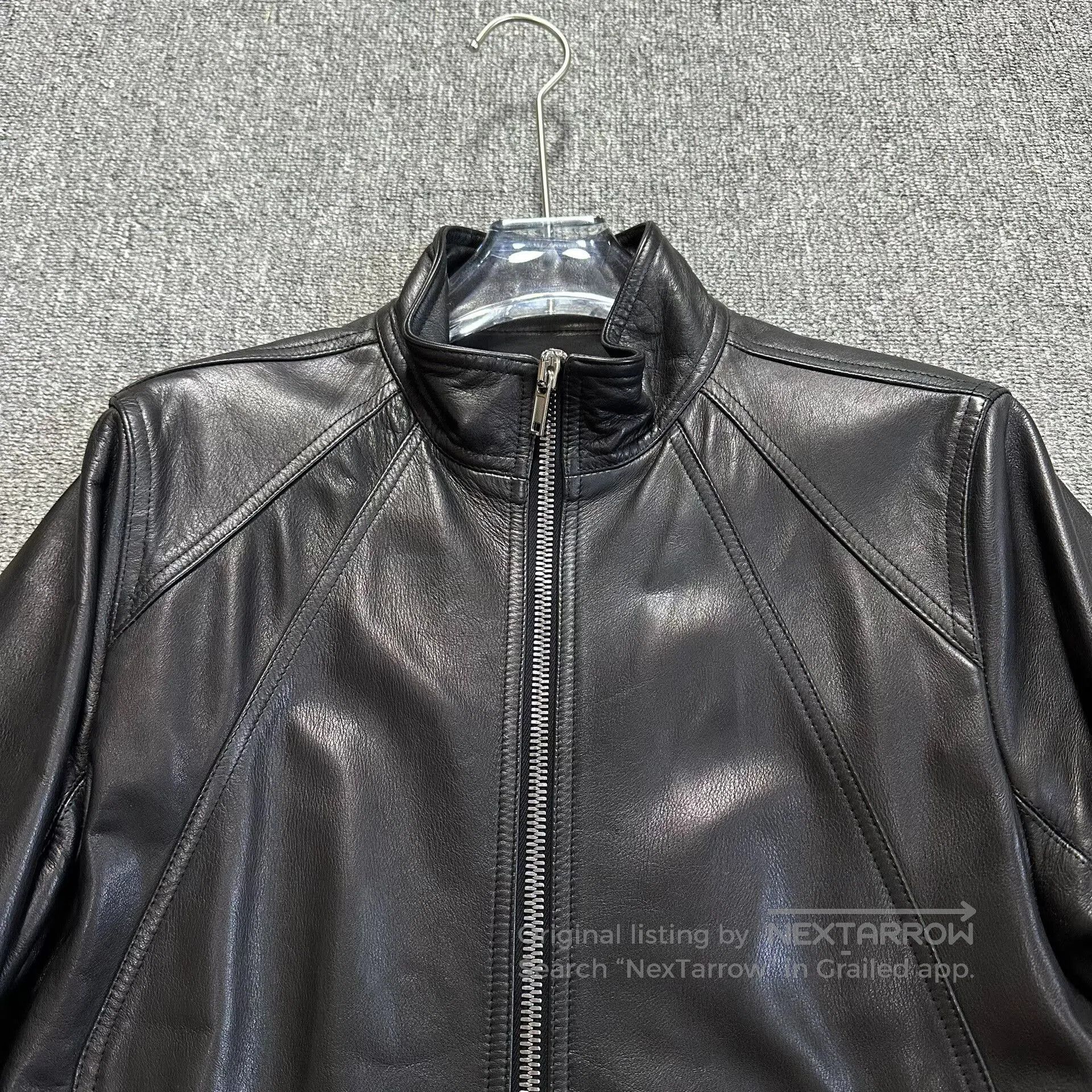 Rick Owens black leather jacket by rick owens. Size US XXL / EU 58 / 5 - 3 Thumbnail