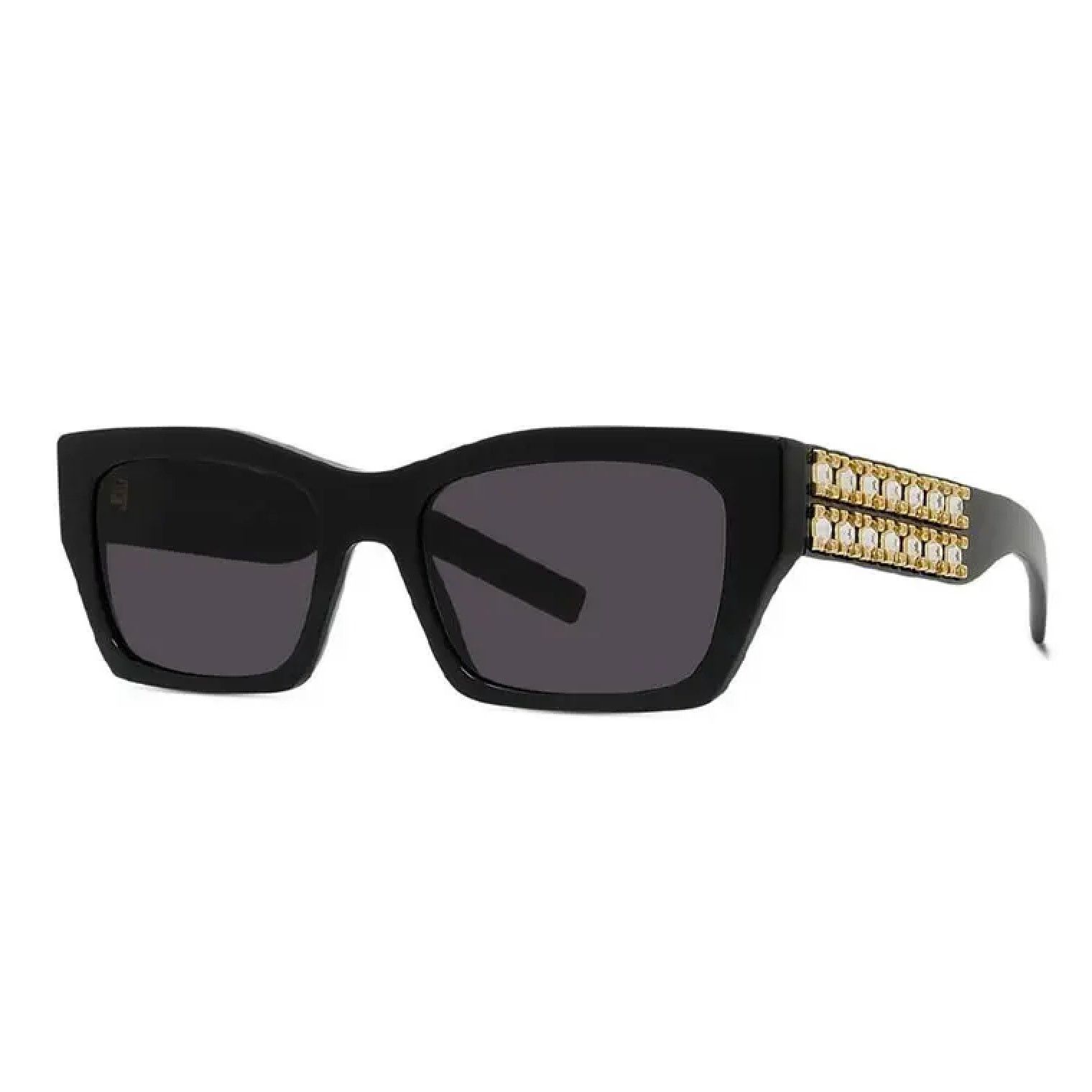 Givenchy Givenchy Sunglasses GV40077I 01A Shiny Black and Studs/Grey Size ONE SIZE - 11 Thumbnail