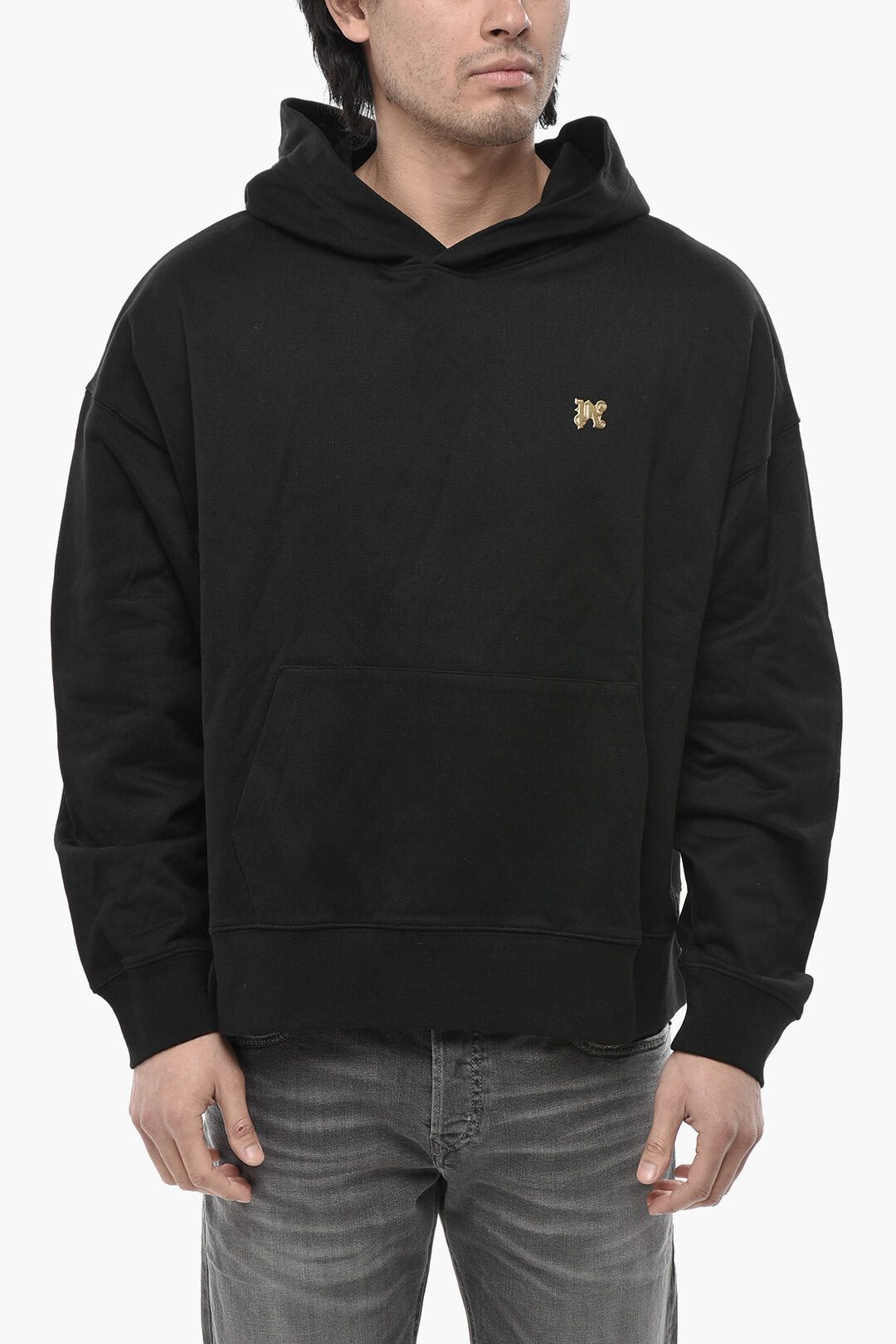 Cotton Hoodie MONOGRAM PIN With Front Pocket