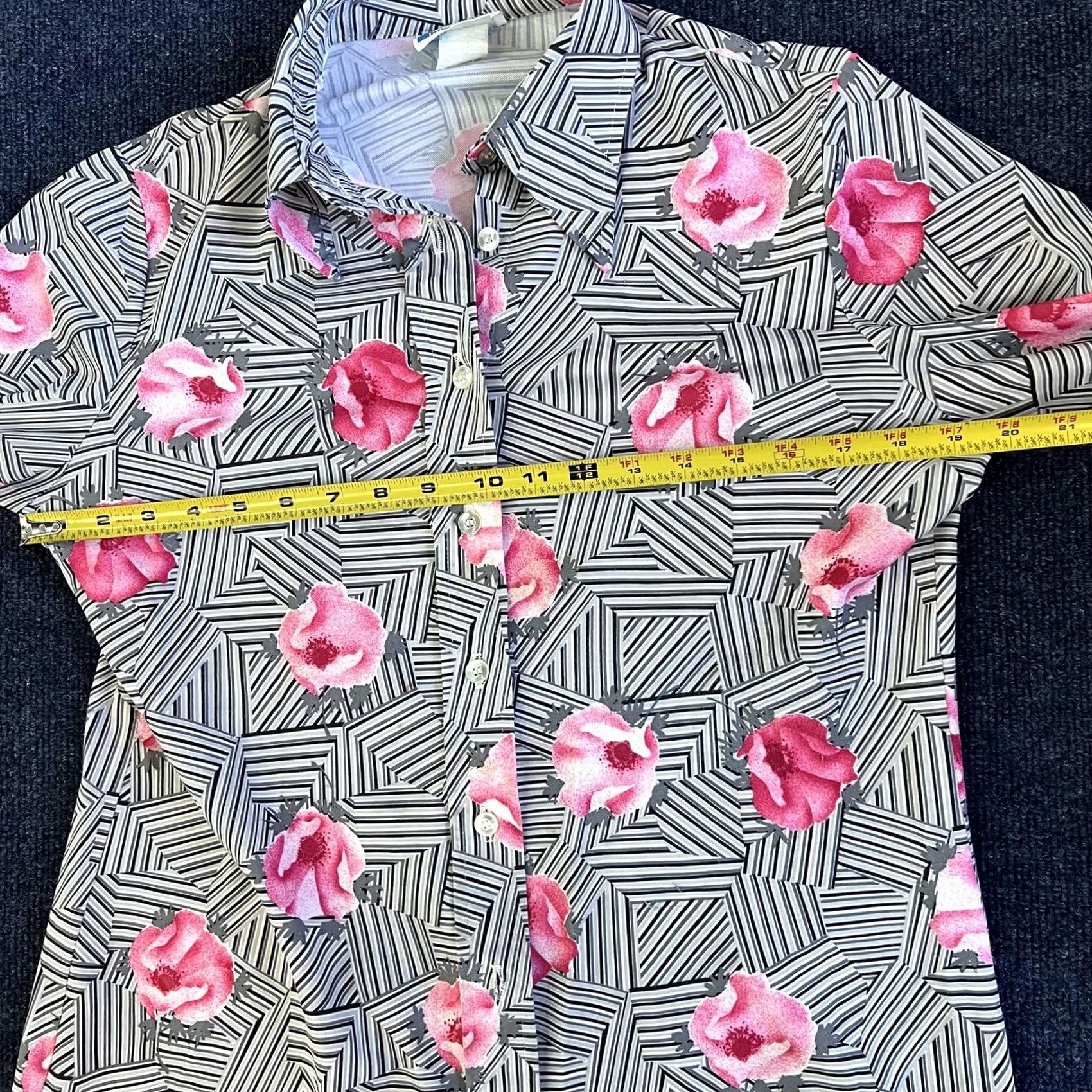 Vintage VINTAGE Fairfield Brookvalley Shirt Womens Medium Floral Geometric 80s Size L / US 10 / IT 46 - 5 Thumbnail