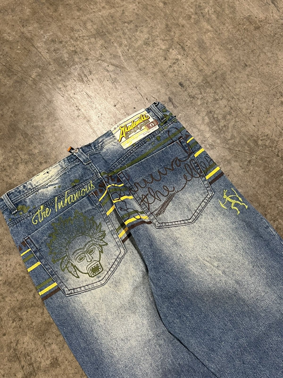 Akademiks × Vintage Y2k Akademics baggy fit wide leg denim hype rare skater Size US 36 / EU 52 - 7 Thumbnail