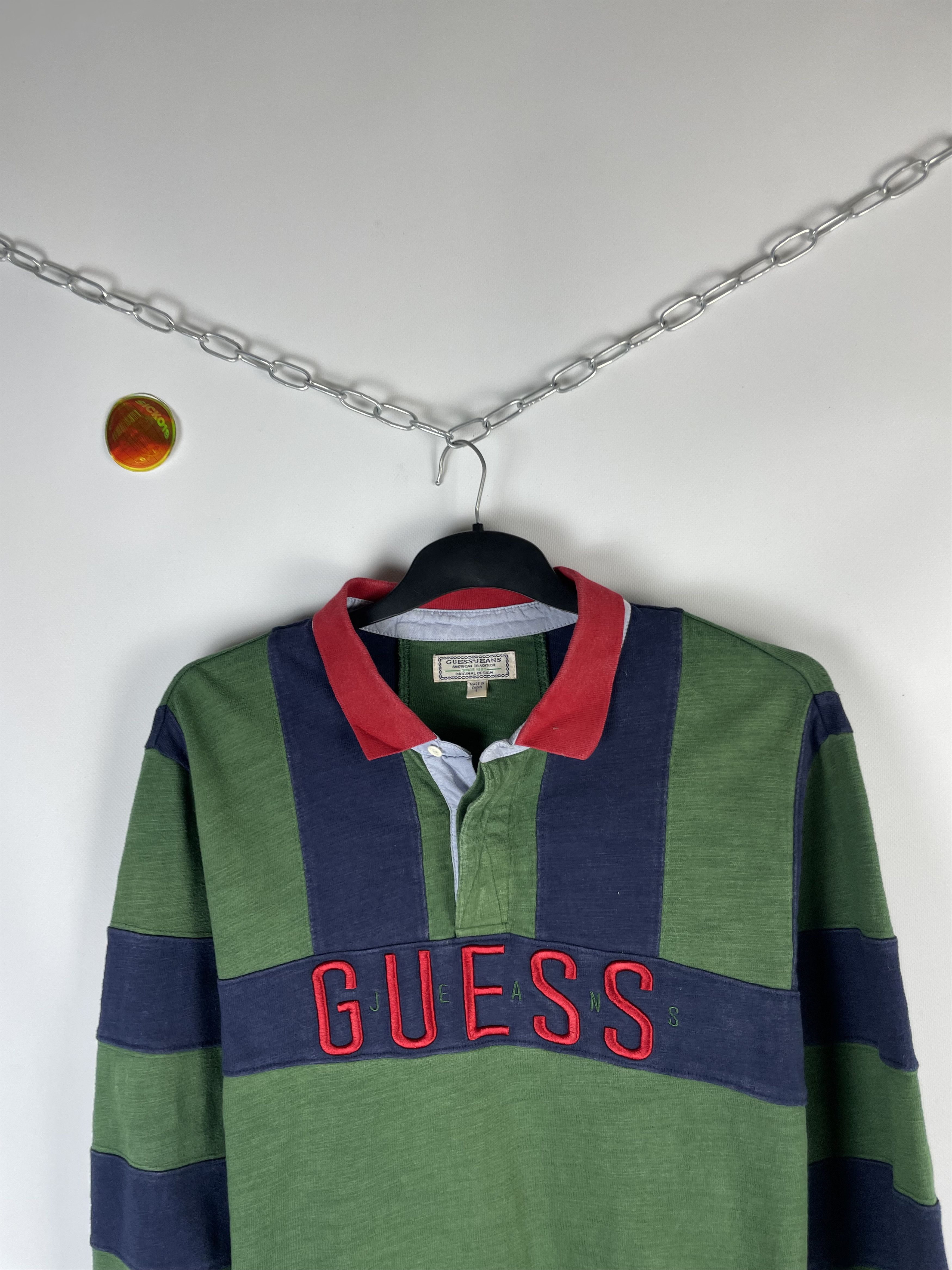 Guess × Vintage Vintage Guess Long Sleeve Size US L / EU 52-54 / 3 - 3 Thumbnail