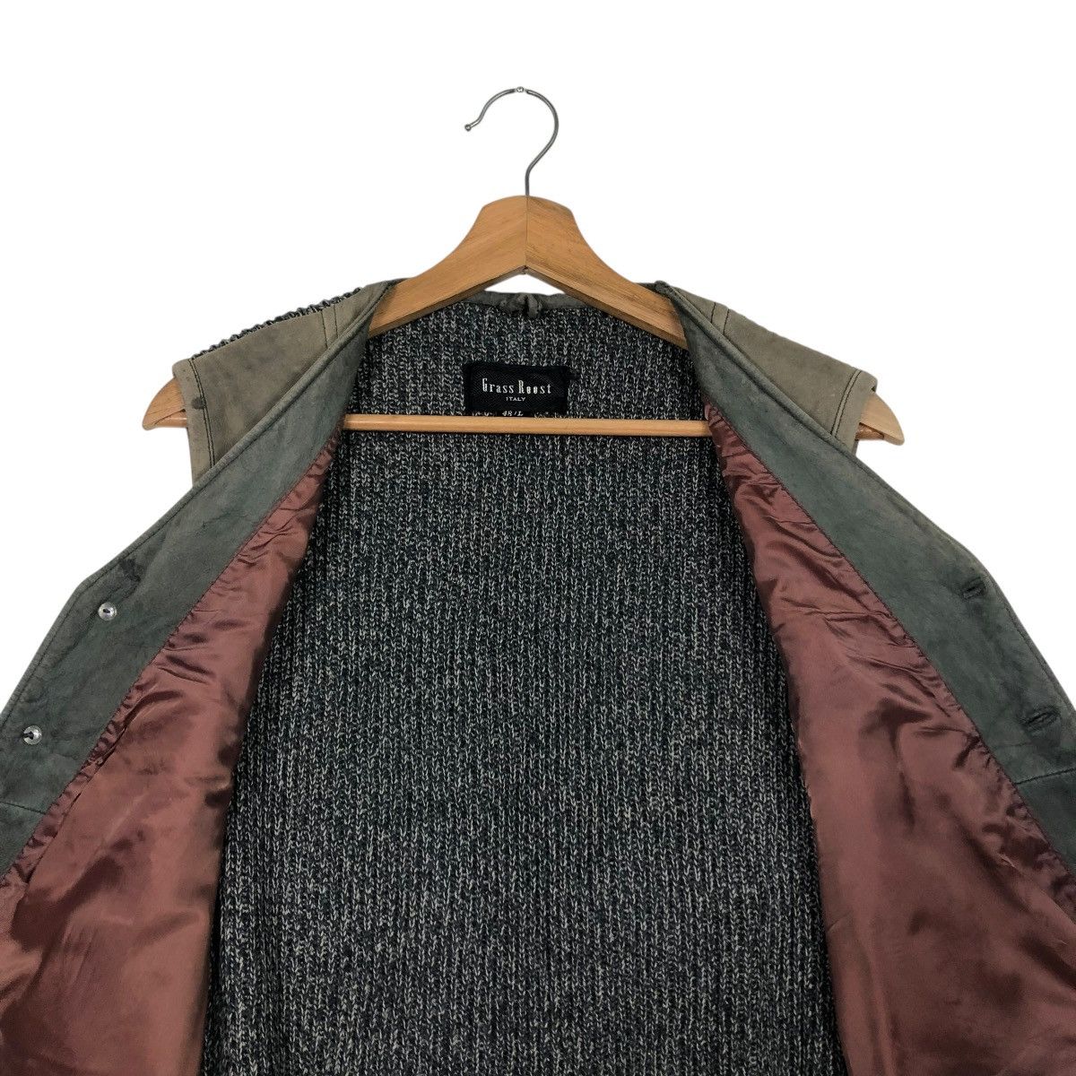 Japanese Brand 🔥VINTAGE VEST BIKER LEATHER JACKET GRASS ROOST ISSEY MIYAKE Size US L / EU 52-54 / 3 - 17 Thumbnail