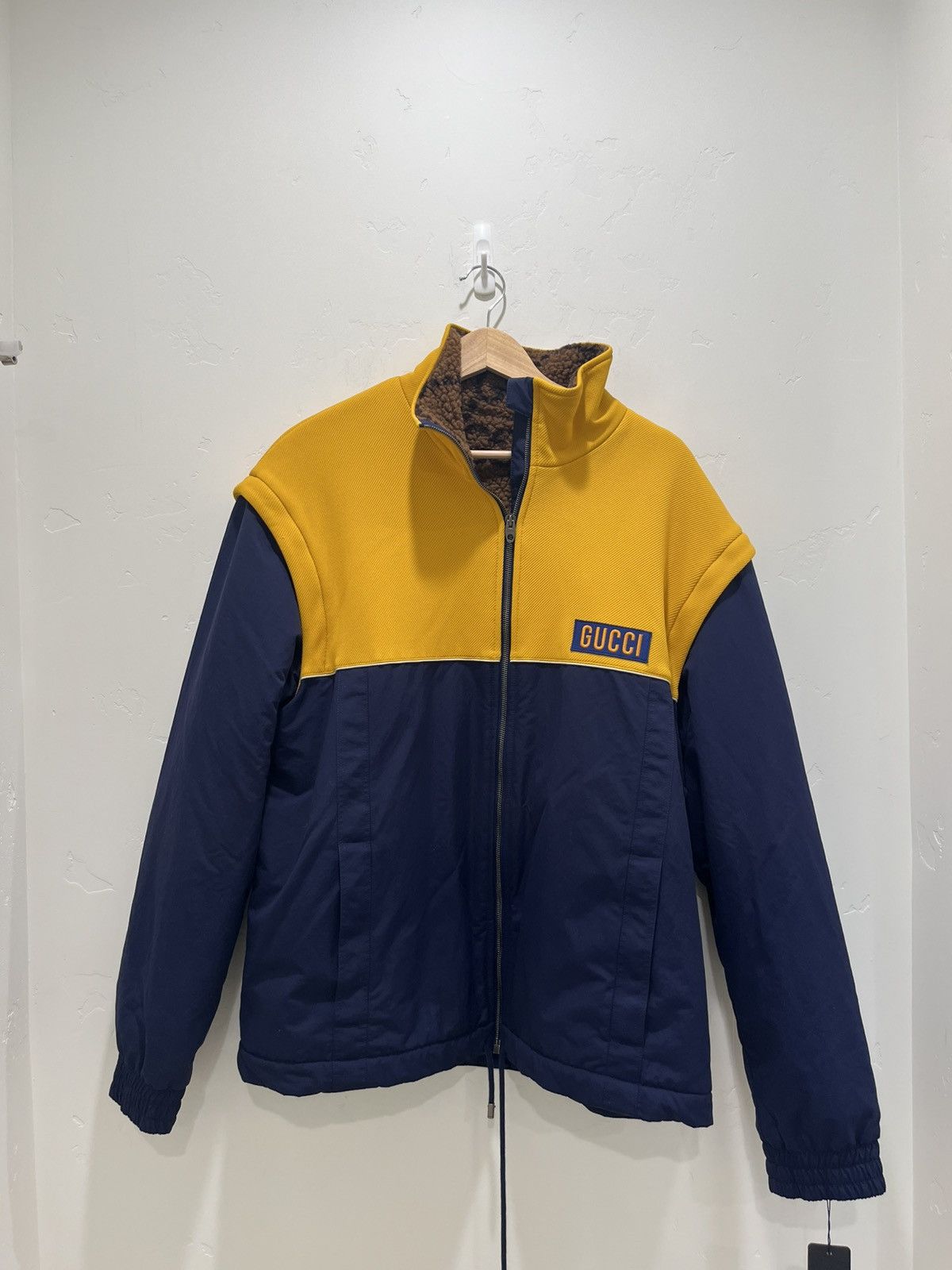 Gucci Gucci Two-Tone Technical Jersey Jacket w/ Detachable Sleeves Size US M / EU 48-50 / 2 - 1 Thumbnail