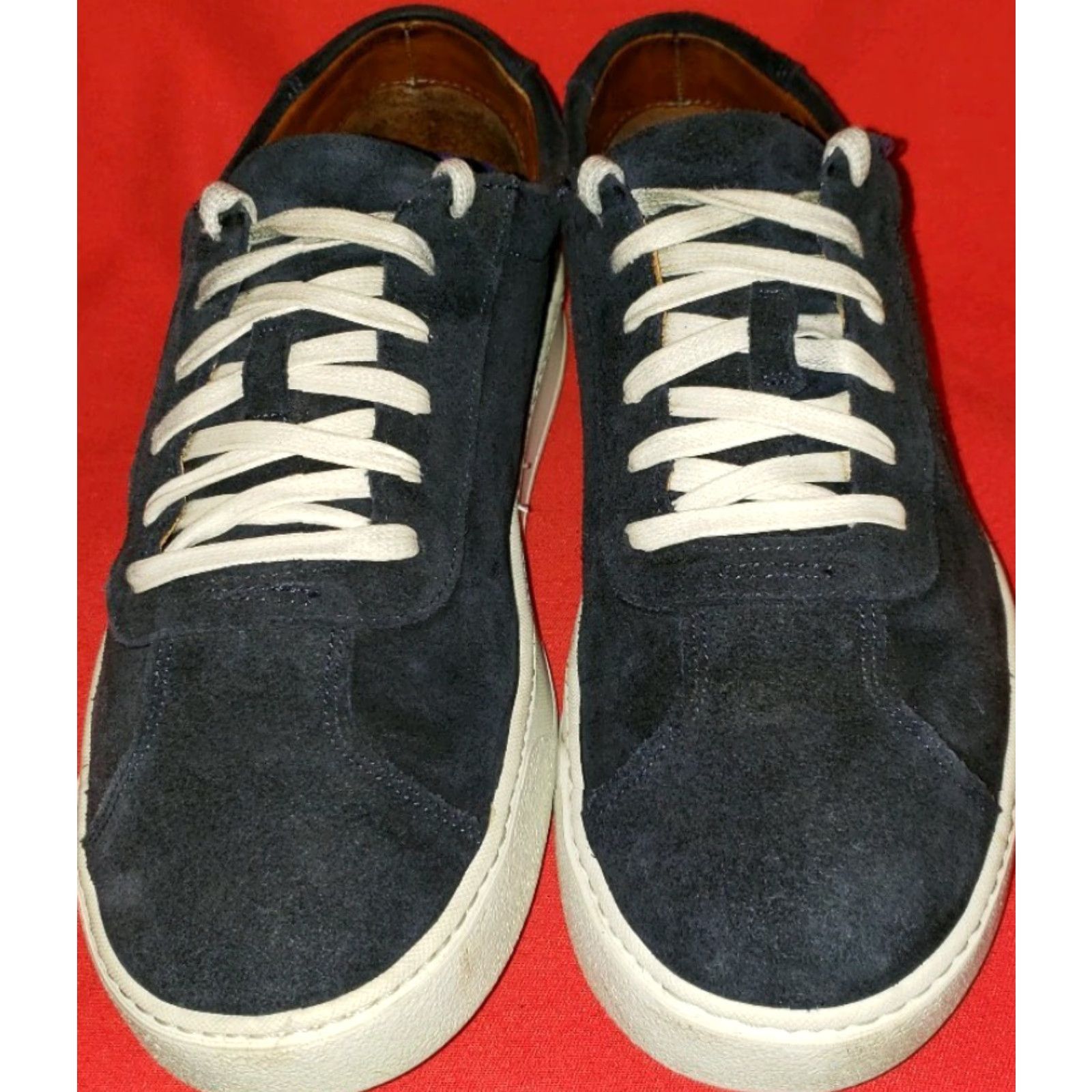 Allen Edmonds Allen Edmonds Men's Court Canal Suede Sneakers Size 10M Blue Model#3742 43869 Size US 10 / EU 43 - 3 Thumbnail