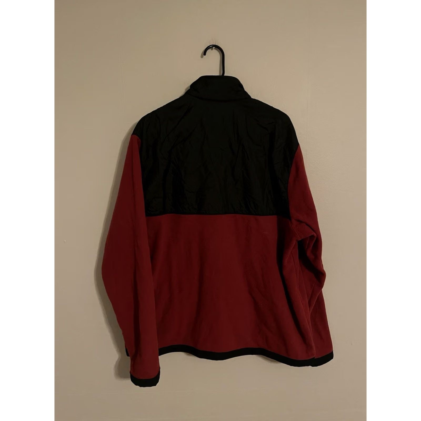 Nike VINTAGE Nike Red Black Full Zip Polyester Fleece Jacket Men's XL Size US XL / EU 56 / 4 - 3 Thumbnail