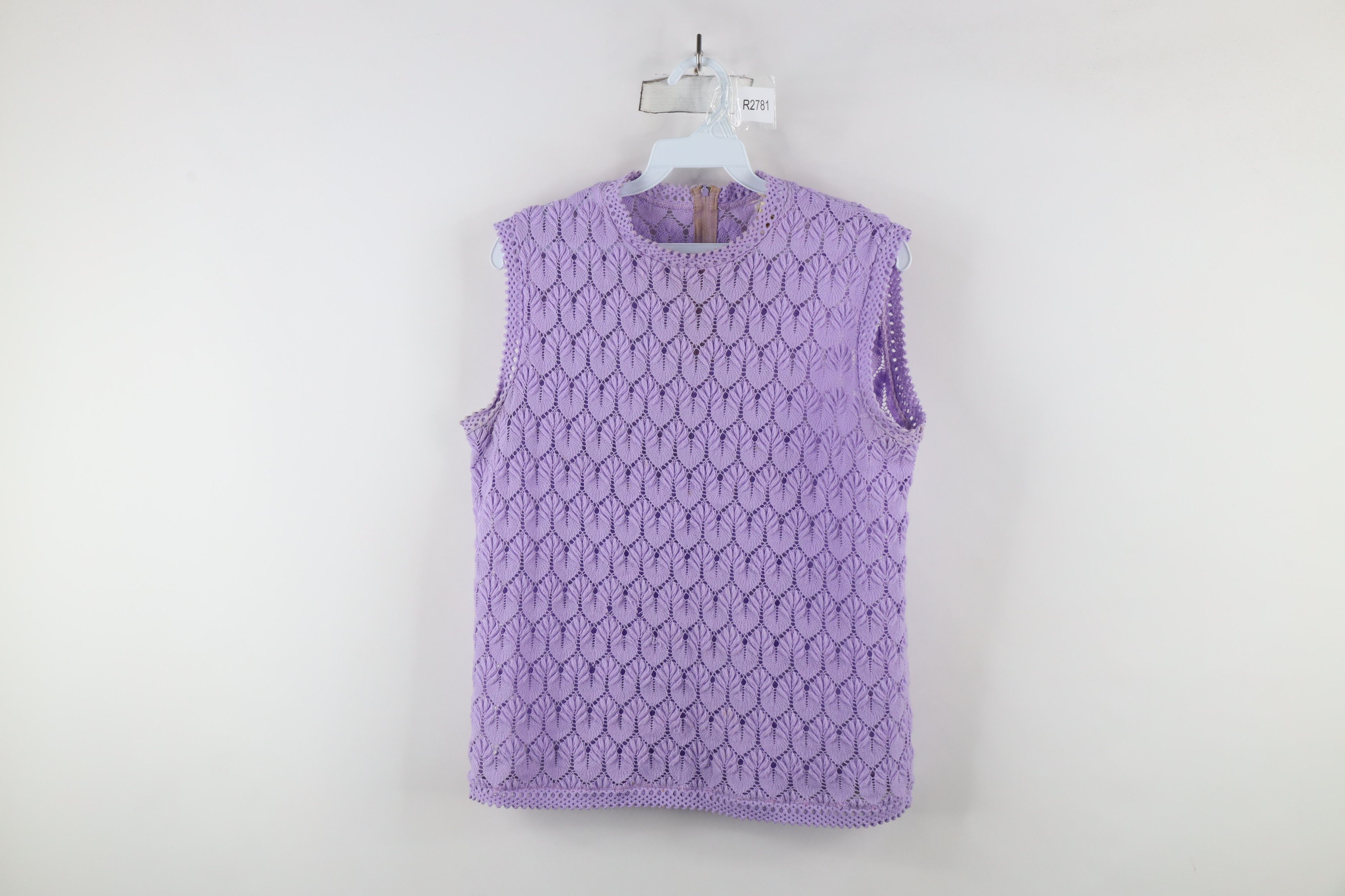 Vintage Vintage 70s Streetwear Crochet Knit Sleeveless Sweater Japan Size XS / US 0-2 / IT 36-38 - 1 Thumbnail