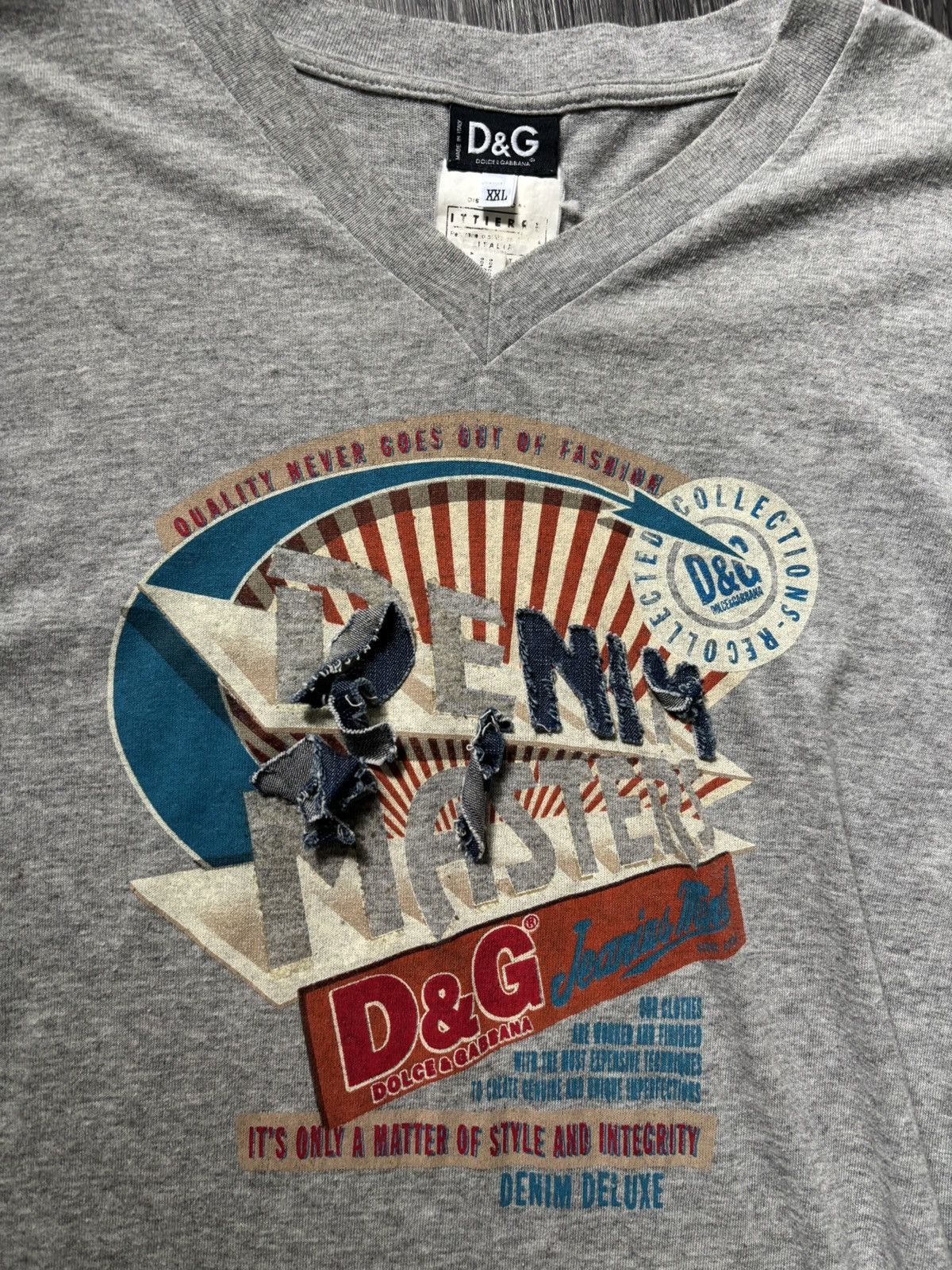 Dolce & Gabbana 2000s Denim T Shirt Size US XXL / EU 58 / 5 - 2 Thumbnail