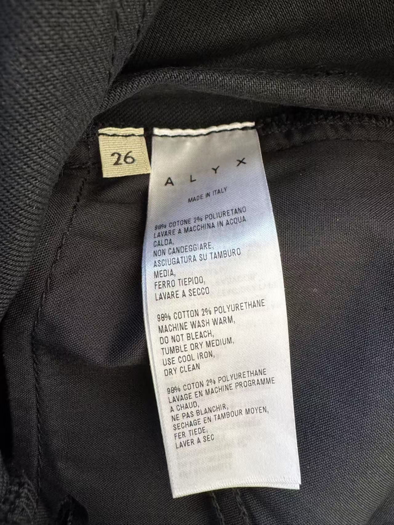 1017 ALYX 9SM Alyx Zip Slim Jean Black Size 26 Size 26" / US 2 / IT 38 - 12 Thumbnail