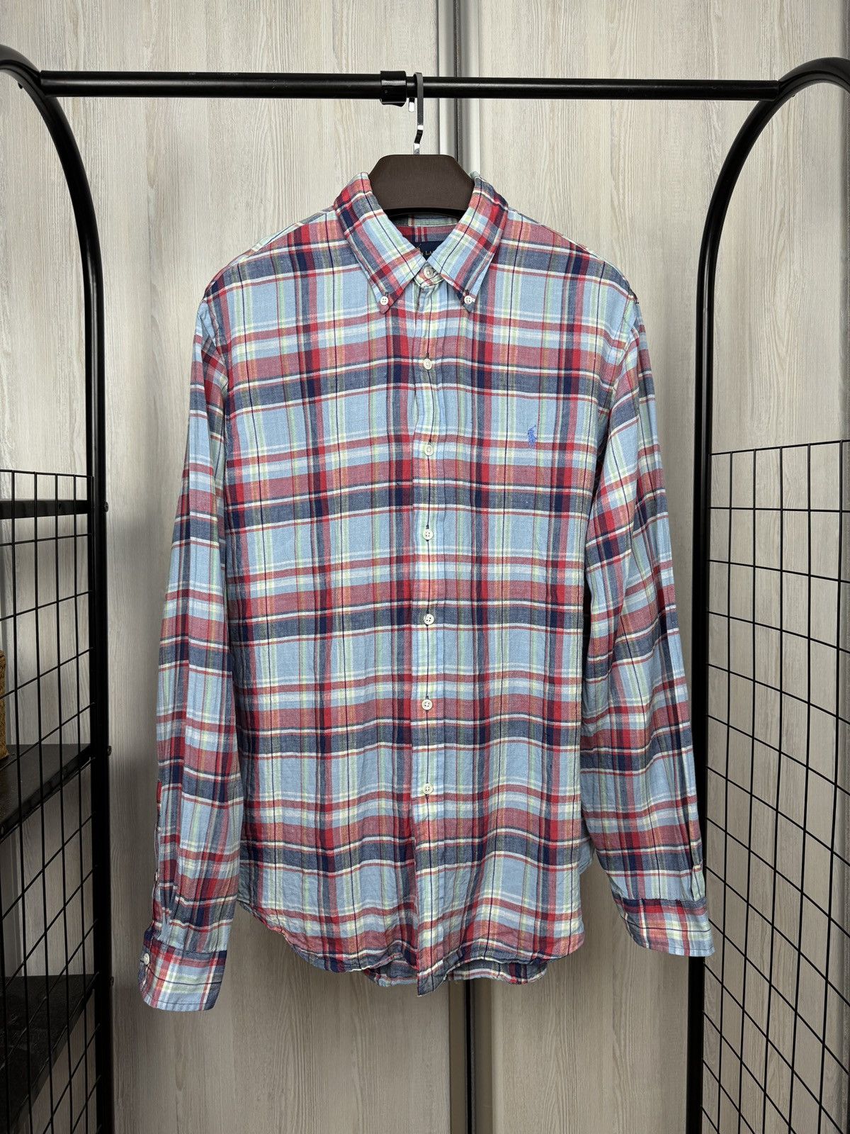 Polo Ralph Lauren Polo Ralph Lauren pure linen checkered multicolour shirt Size US XL / EU 56 / 4 - 1 Thumbnail