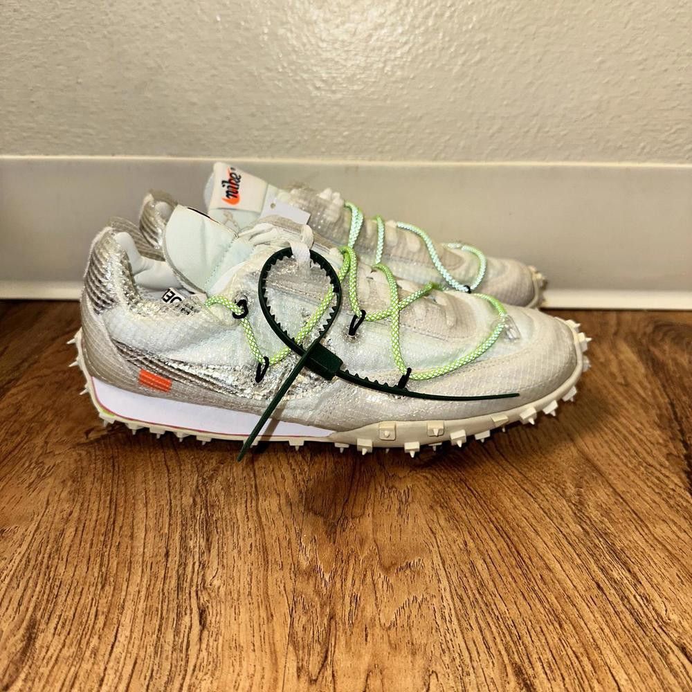 image of Nike Waffle Racer Off-White White (Women's) Shoes (Size 11.5)