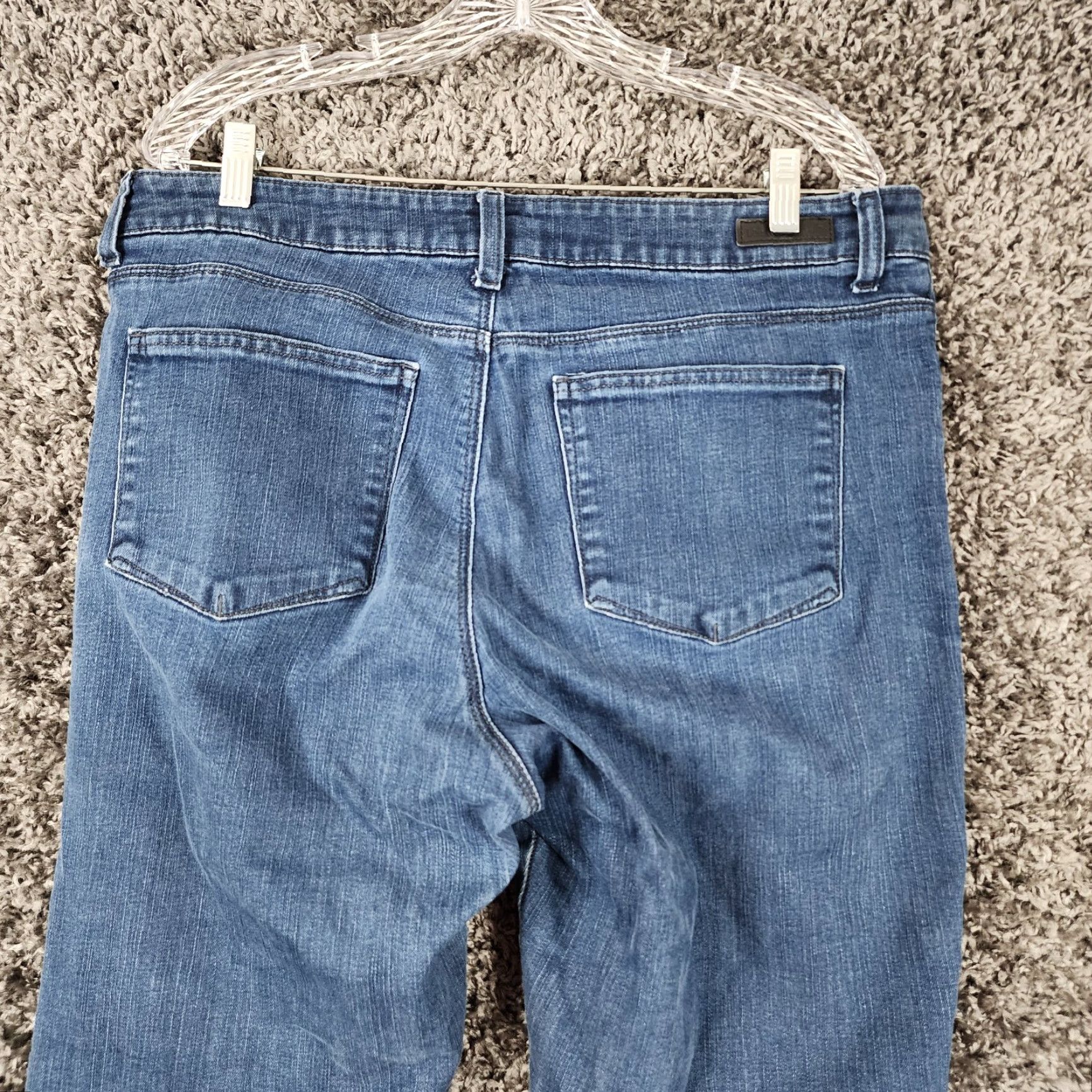 Lee LEE Jeans Women Cotton Blend Classic Fit Straight Leg Blue 16 Petite Womens Jeans 29" Inseam 36" Waist Blue Denim Size 38" / US 16 / IT 52 - 7 Thumbnail