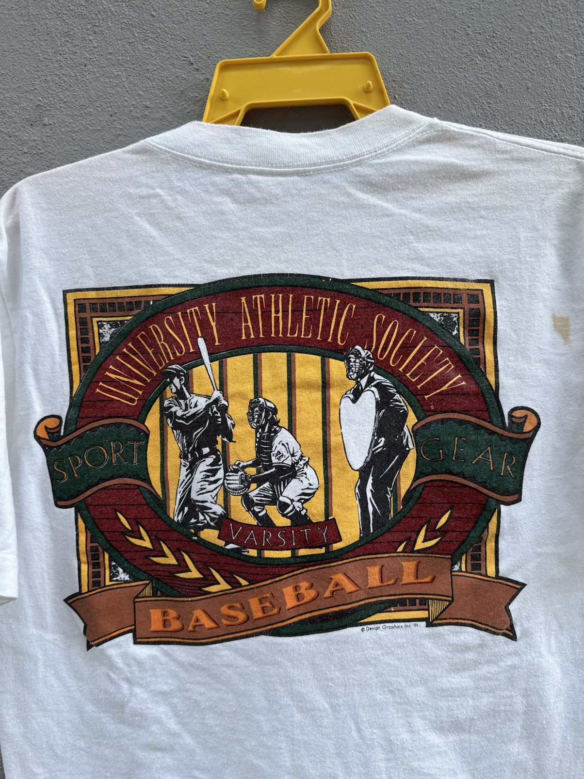 Vintage Vintage 90s UAS Sport Gear Varsity Baseball Tee Size US M / EU 48-50 / 2 - 3 Thumbnail