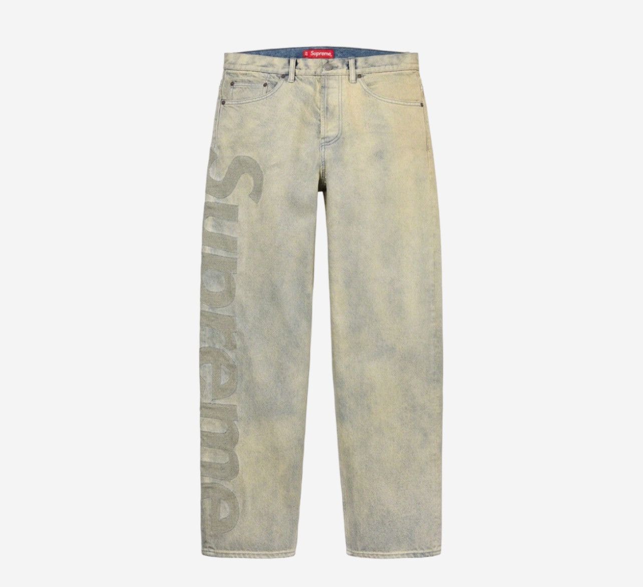 Supreme Supreme Inset Logo Jean Dirty Size US 34 / EU 50 - 1 Thumbnail