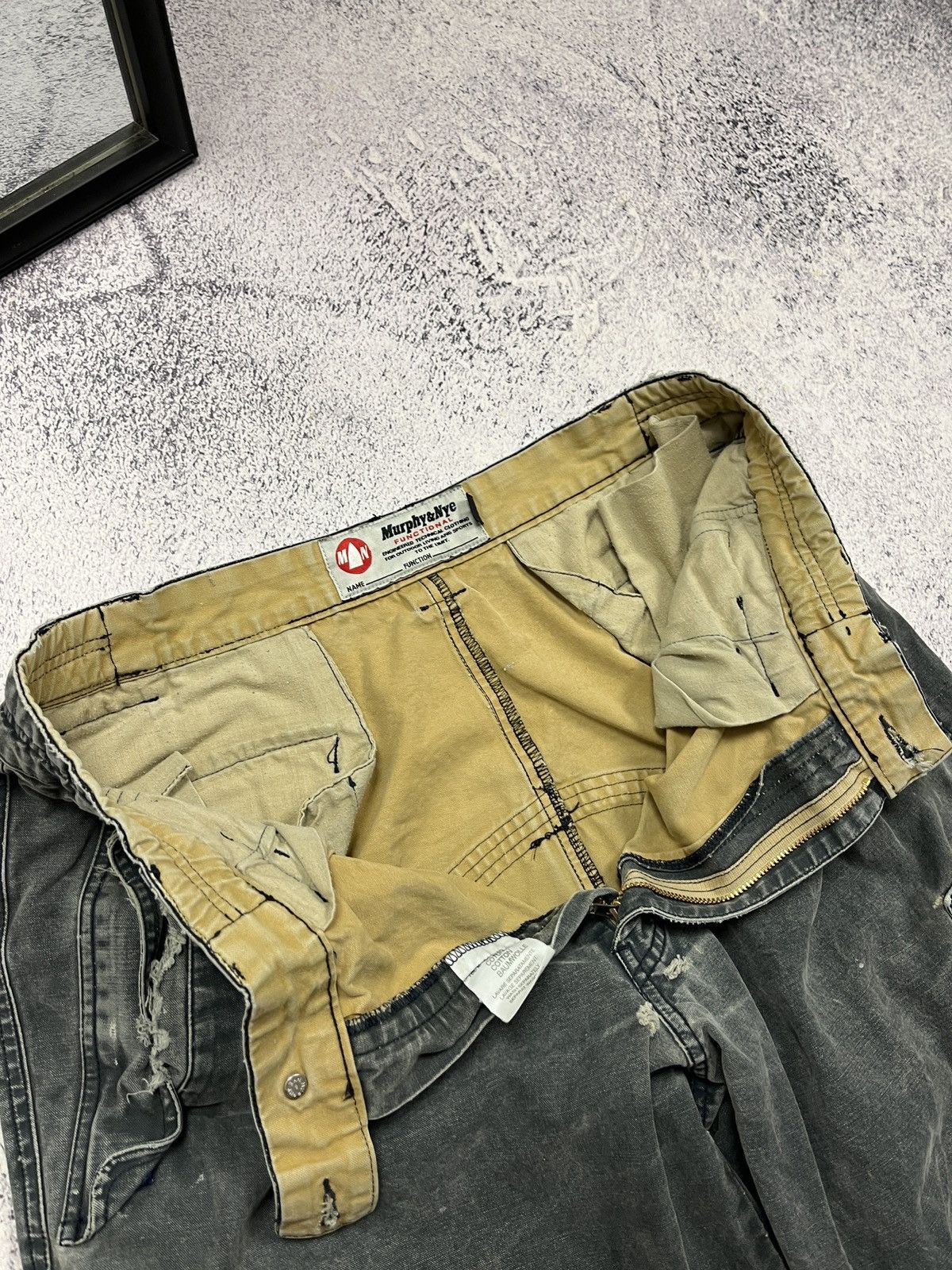 Japanese Brand × Vintage Murphy & Nye Distressed Work Cargo Baggy Pants Avant Garde Size US 36 / EU 52 - 12 Thumbnail