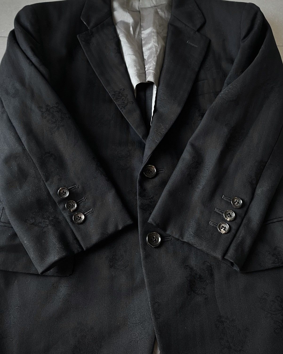 Comme des Garcons Homme Plus Comme des Garcons Homme Plus Floral Stencil 3/4 Blazer Size US S / EU 44-46 / 1 - 4 Thumbnail