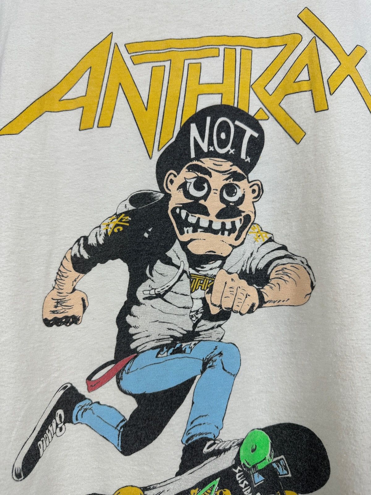 Band Tees 1987 Vintage Anthrax Skate Mosh It Up Sleeveless Size US M / EU 48-50 / 2 - 10 Thumbnail