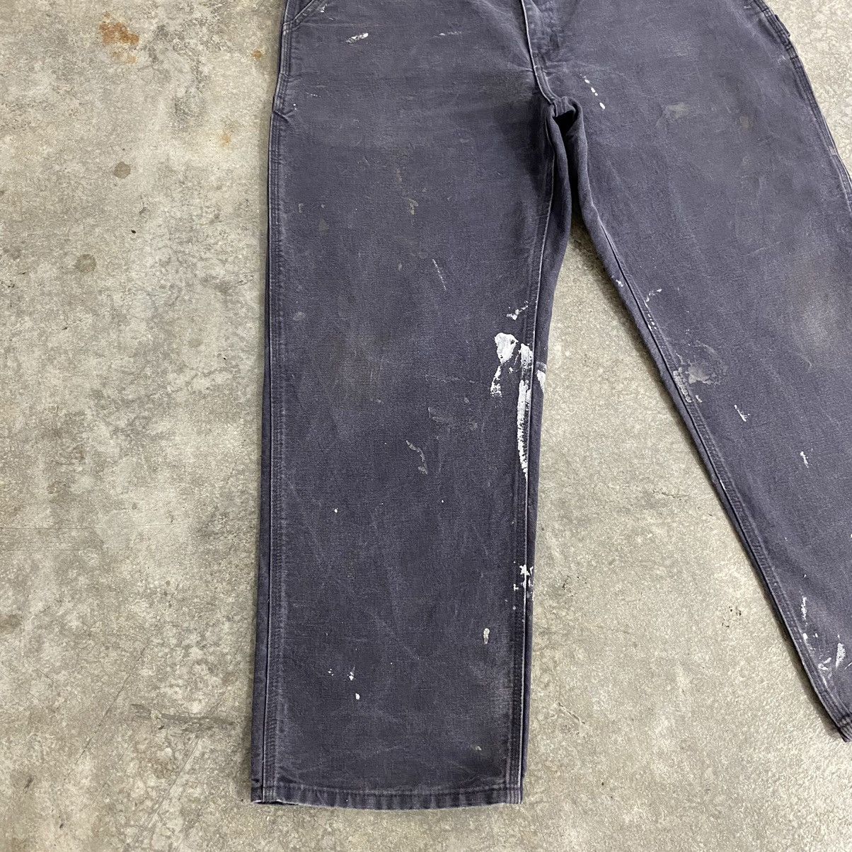 Carhartt VTG Carhartt Faded Petrol Blue Spaltter Carpenter Work Pants Size US 38 / EU 54 - 5 Thumbnail