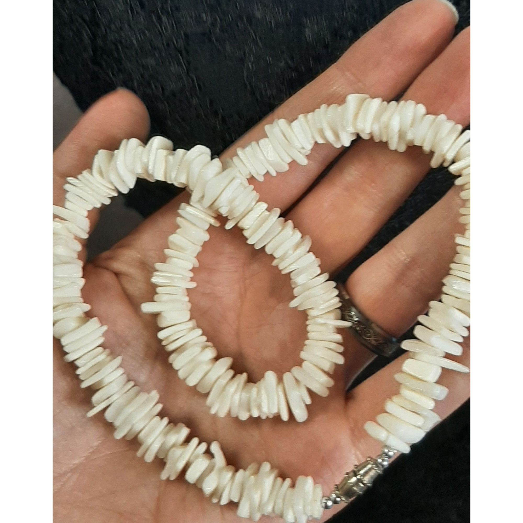 Other Vintage 90s Beachy White Shell Chip Necklace Size ONE SIZE - 3 Thumbnail