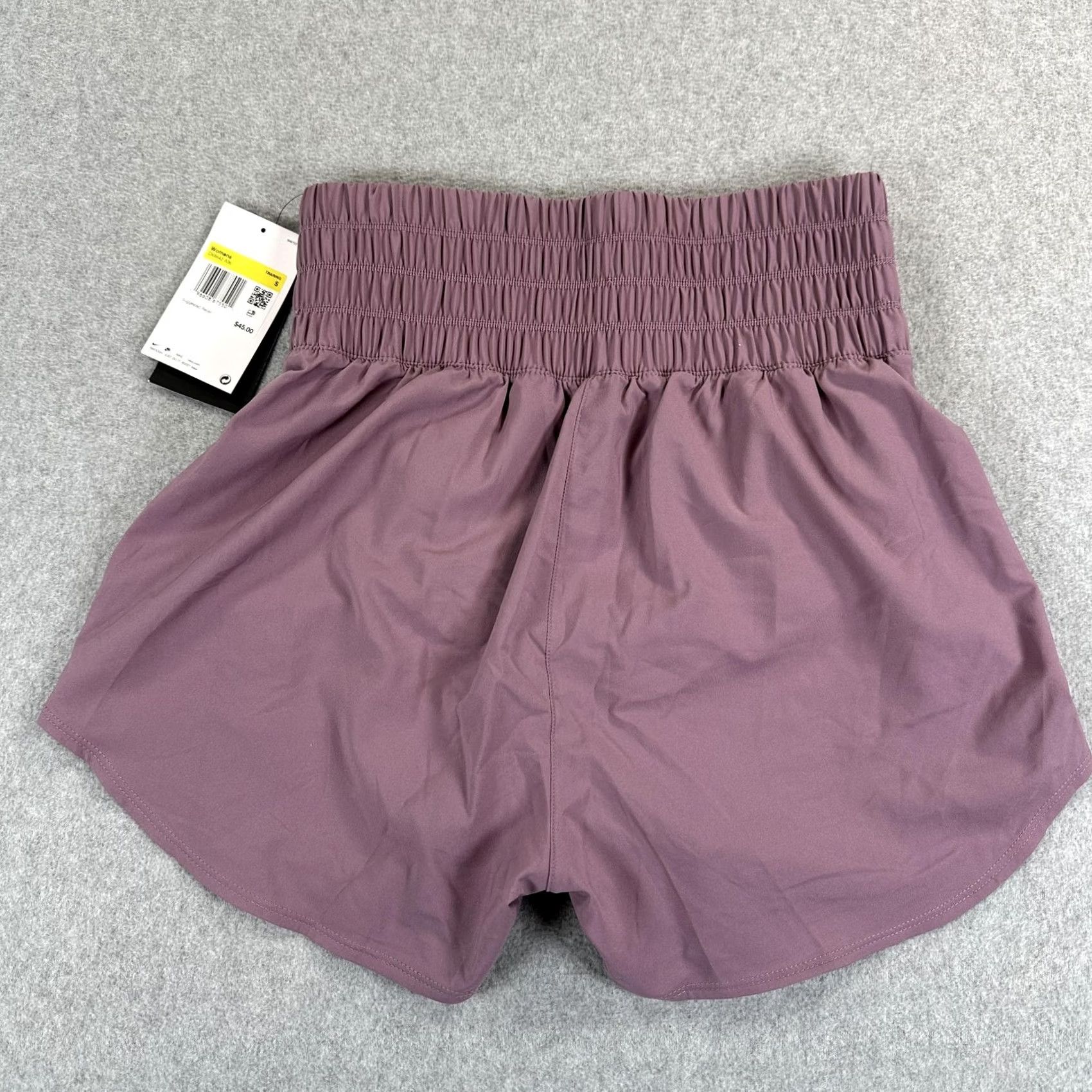 Nike Nike Shorts Womens Small Purple Dri-FIT Loose Fit Training High Waist Pockets Size 28" / US 6 / IT 42 - 6 Thumbnail