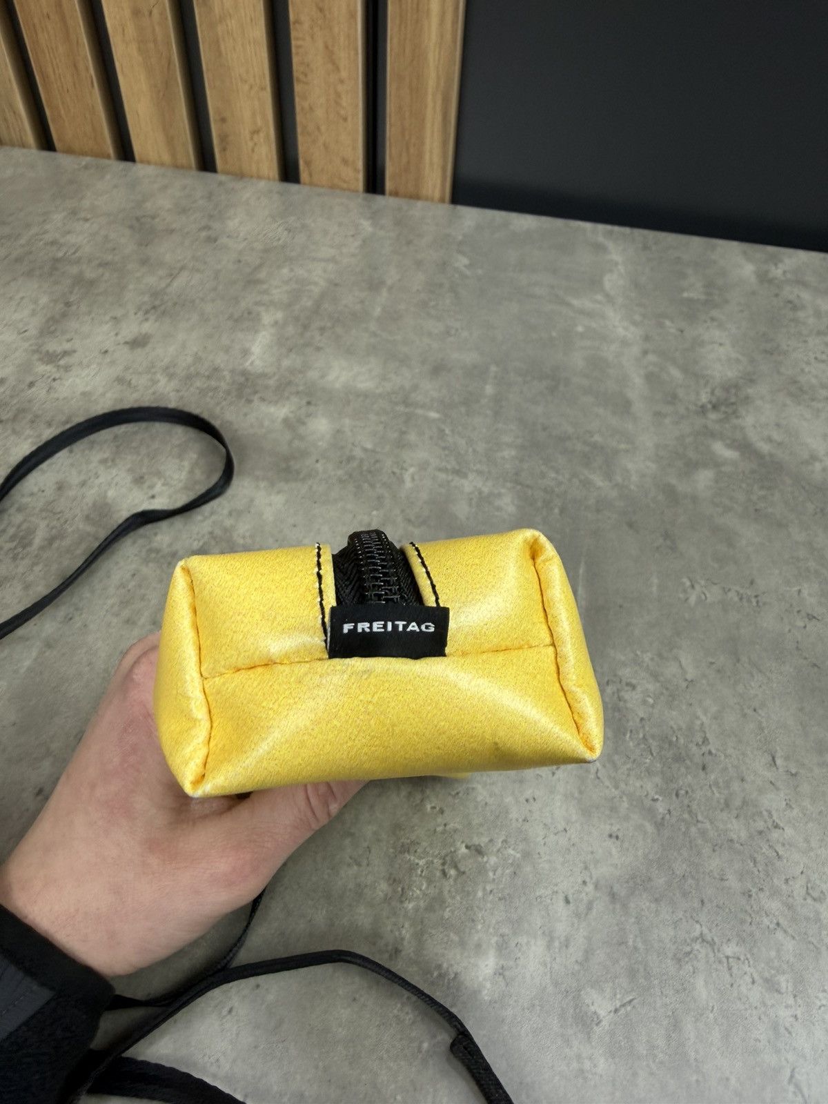 Freitag FREITAG Small Crossbody Pouch Yellow Recycled Tarp Mini Bag Size ONE SIZE - 6 Thumbnail