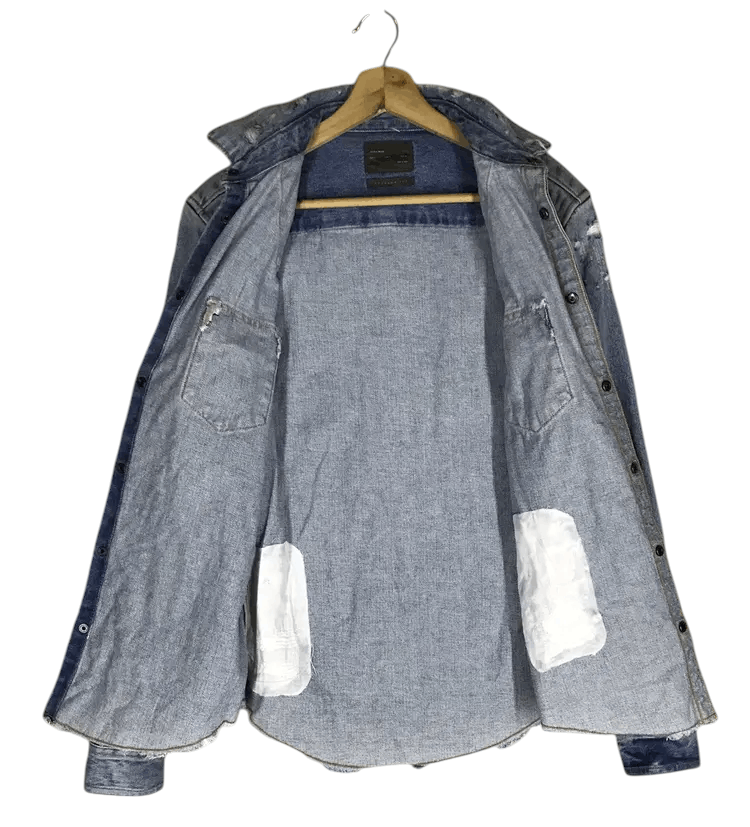 Zara Zara Man Distressed Denim Jackets Size US S / EU 44-46 / 1 - 2 Thumbnail