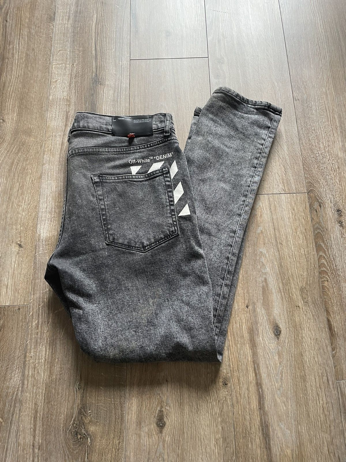 Off-White Off-White logo denim Size US 34 / EU 50 - 1 Thumbnail