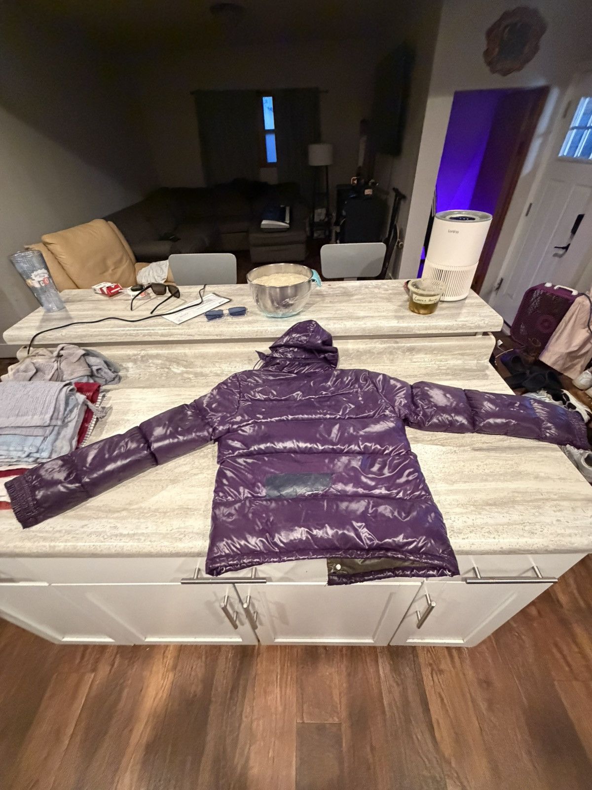 Moncler Purple Moncler - Puffer Coat Size US S / EU 44-46 / 1 - 3 Thumbnail