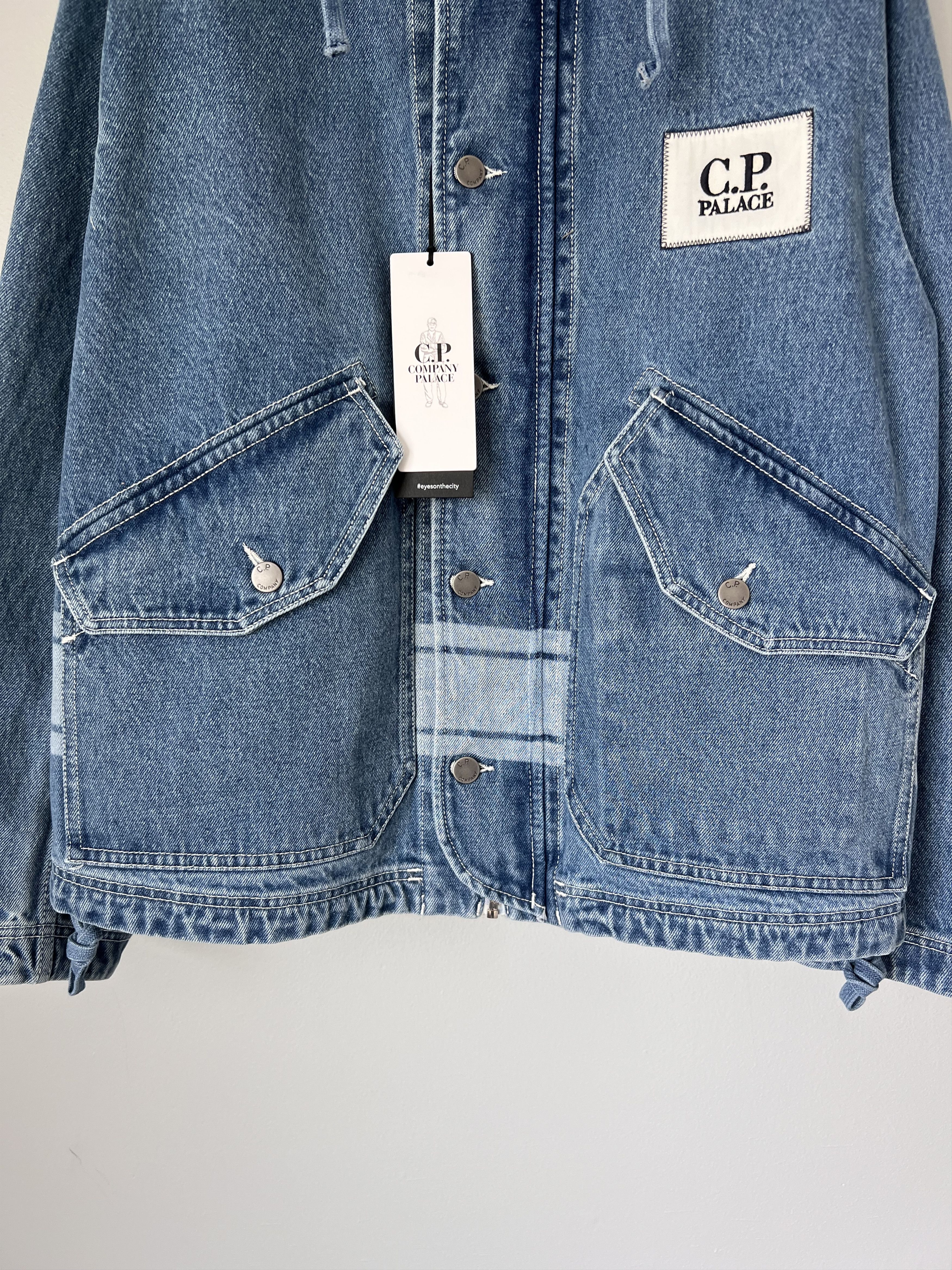 C.P. Company × Palace C.P. Company Palace Denim Goggle Jacket in Blue Size US S / EU 44-46 / 1 - 3 Thumbnail