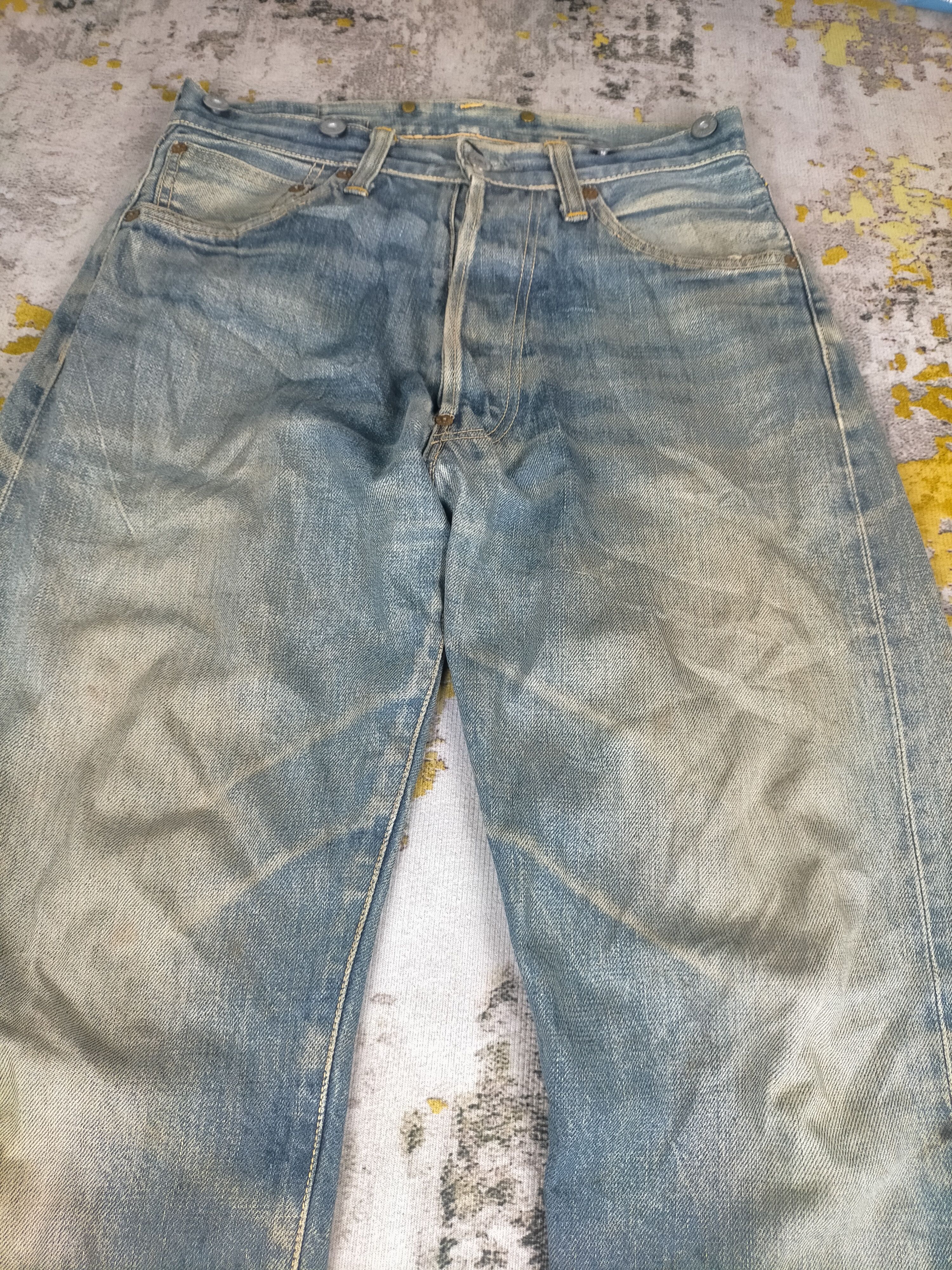 Evisu 🔥 Vintage 90s Evis Evisu Craft Selvedge Mudwash Jeans Size US 30 / EU 46 - 5 Thumbnail