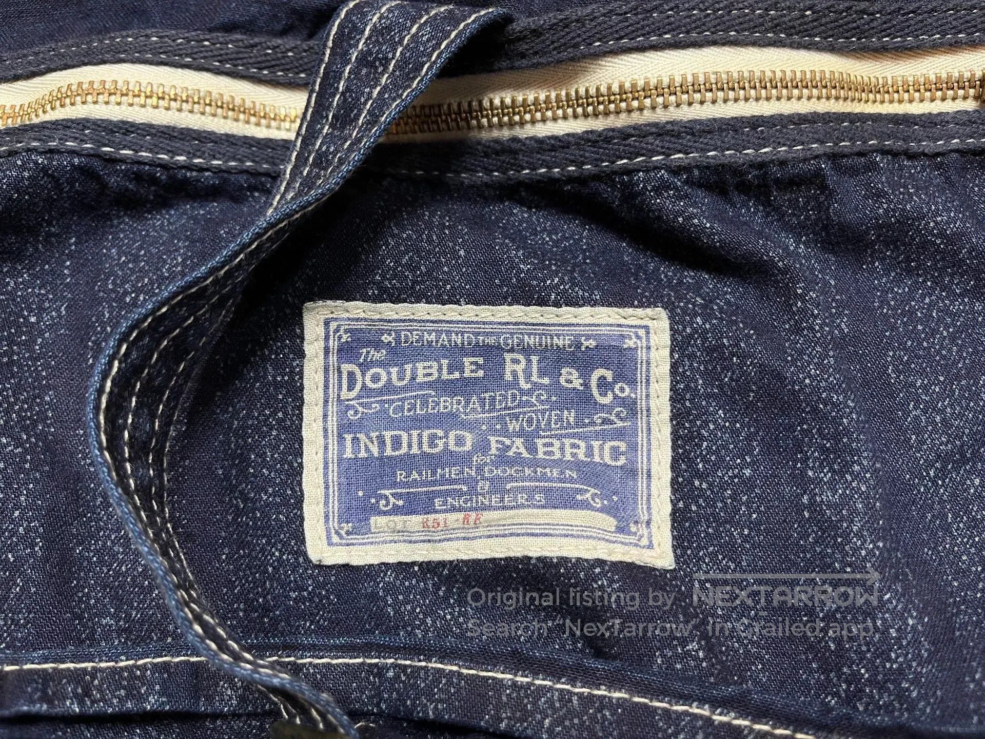 RRL Ralph Lauren RRL Indigo Dyed Motorcycle Bag. Size ONE SIZE - 6 Thumbnail