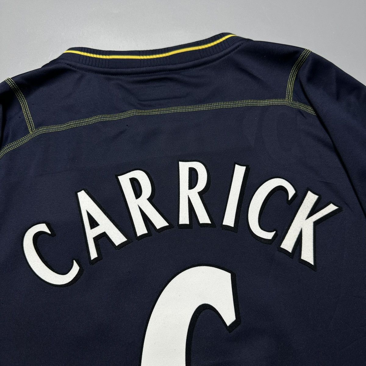 Reebok WEST HAM REEBOK 2003/2004 FOOTBALL AWAY JERSEY #6 CARRICK Size US XL / EU 56 / 4 - 10 Thumbnail