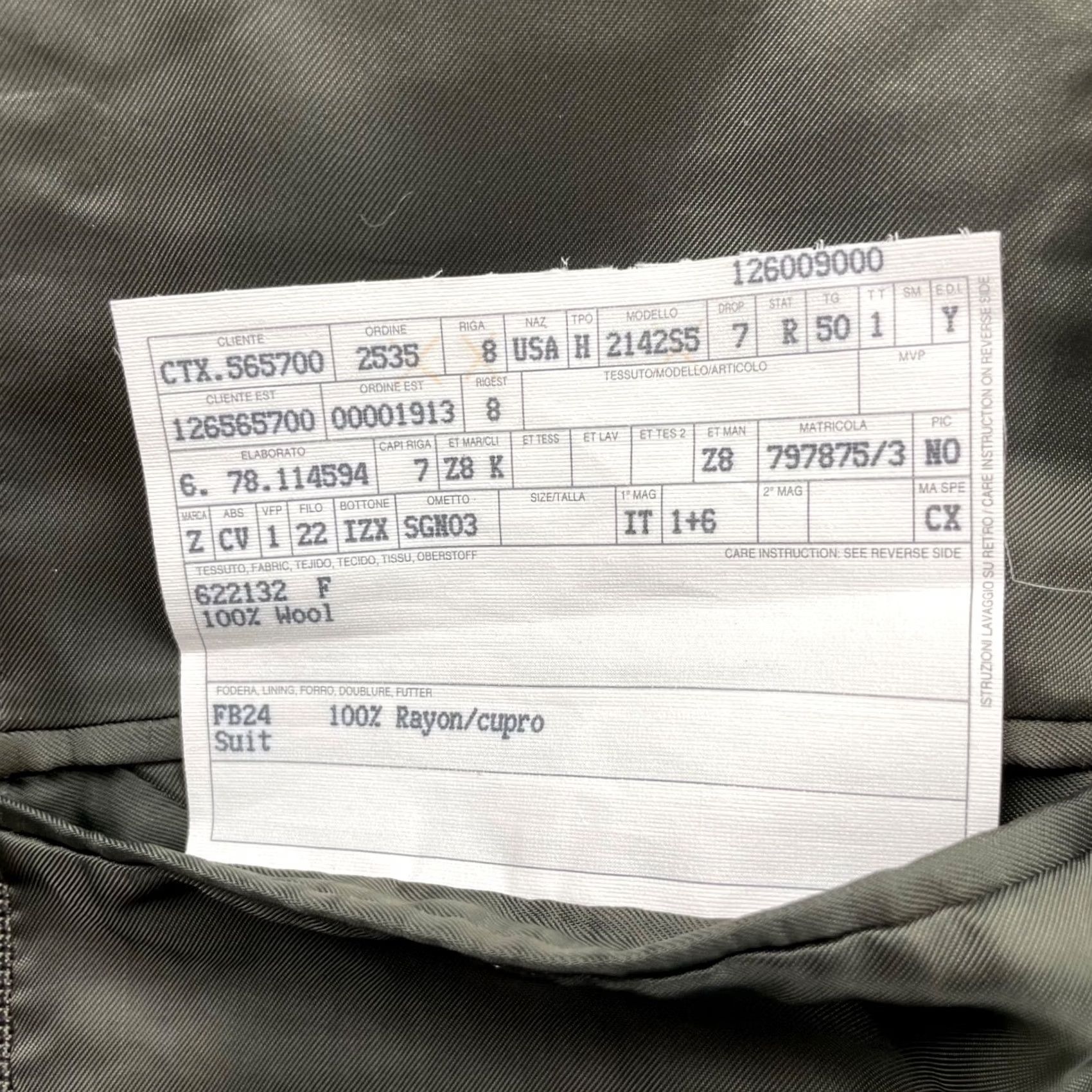 Ermenegildo Zegna Ermenegildo Zegna Blazer Shirt? 3-Button Front Green 100% Wool 40R US Mens Blazer Dress Coat Jacket Vintage No Size 40R - 7 Thumbnail