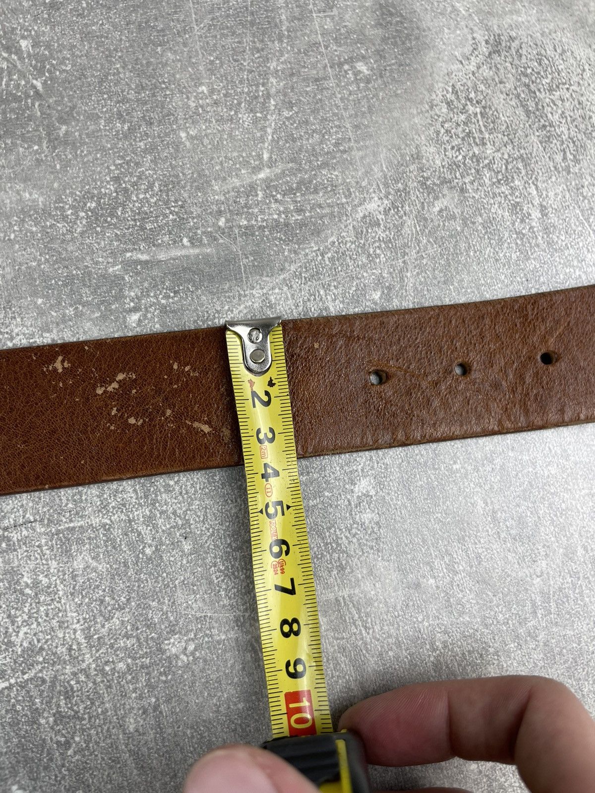 Diesel × Vintage Diesel Vintage Avant Garde Buckle Pattern Western Brown Belt Size ONE SIZE - 11 Thumbnail